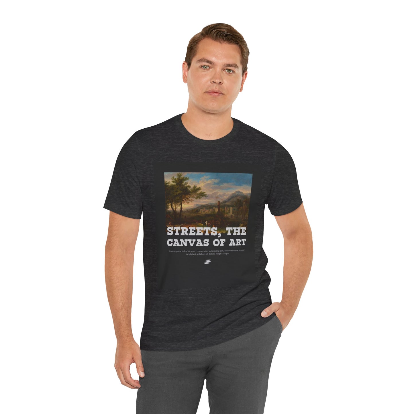 Artistic Graphic Tee - Streets, the Canvas of Art | Unisex Short Sleeve Shirt, Gift for Artists, Art Lovers, Casual Wear, Unique Gifts
