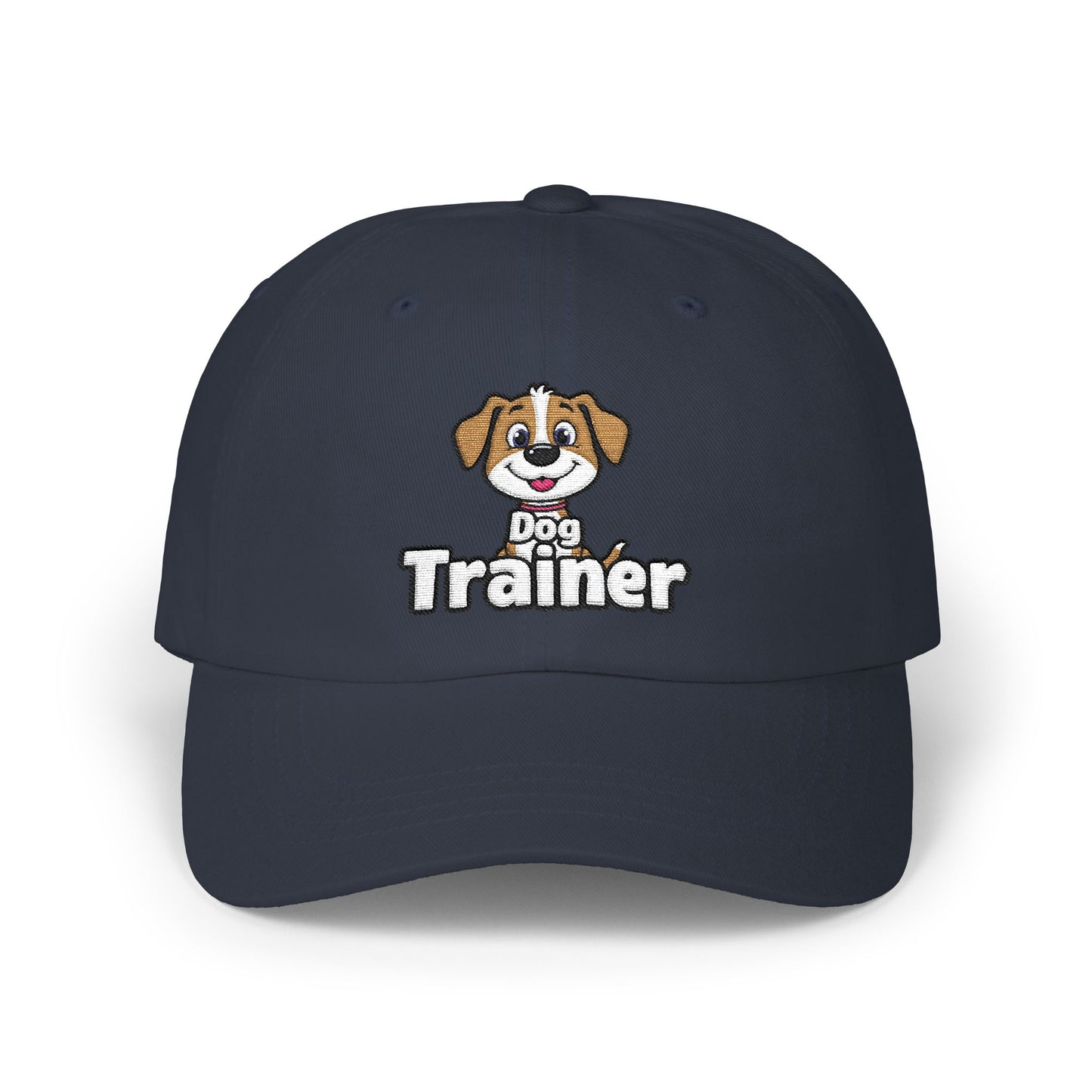 Embroidered Dog Trainer Classic Dad Cap Featuring a Cute Funny Dog  | Dog-themed Accessories