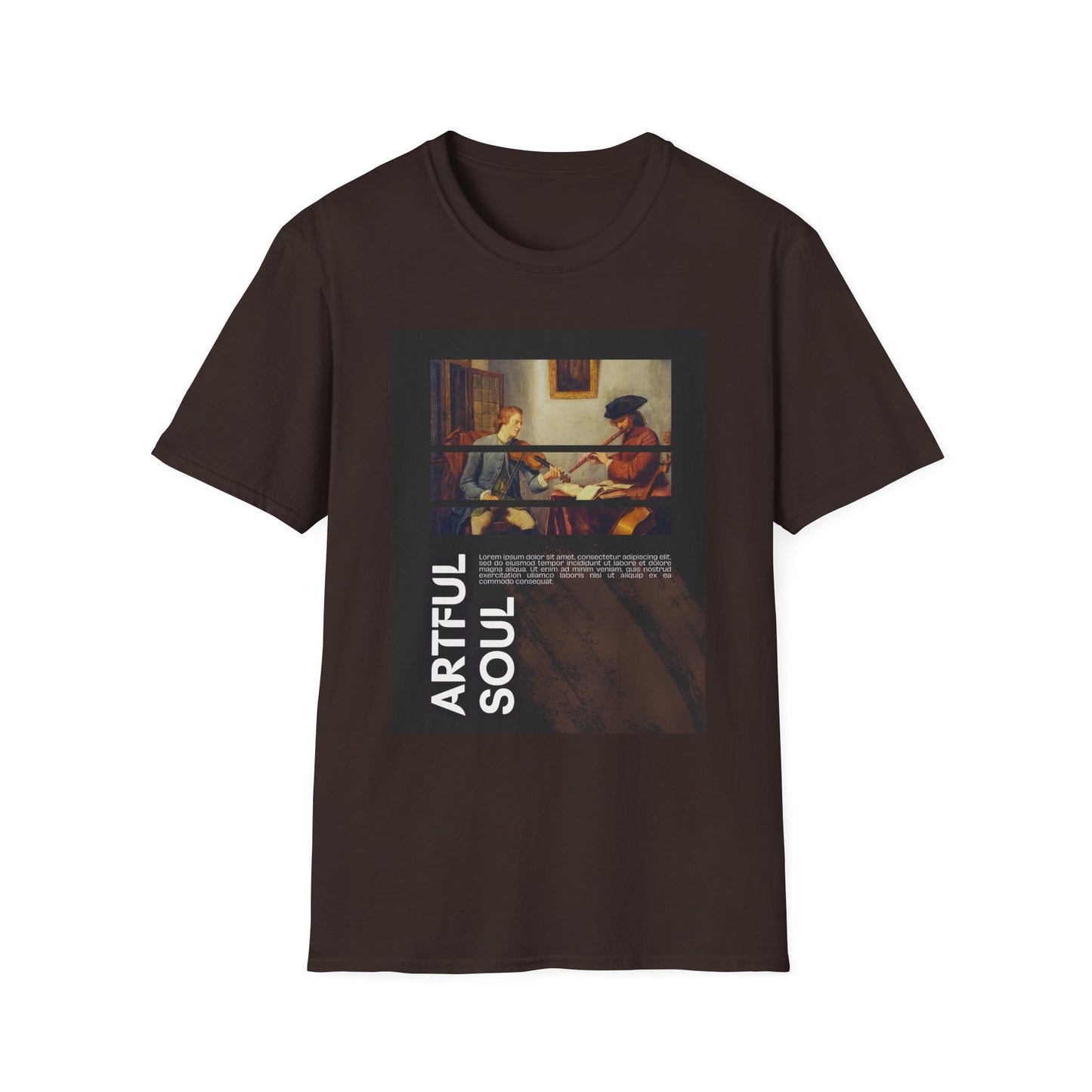Artful Soul Unisex Softstyle T-Shirt, Artistic Tee, Gift for Art Lovers, Casual Wear, Creative Fashion, Art Enthusiast Shirt