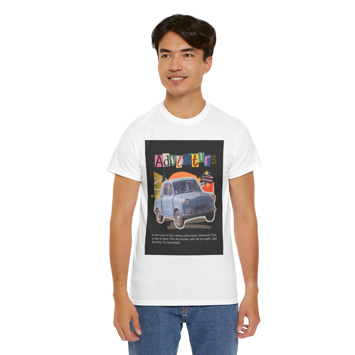 Adventure-Themed Unisex Cotton Tee, Retro Car Graphic Tee, Travel T-Shirt, Gift for Adventurers, Vintage Exploration Top
