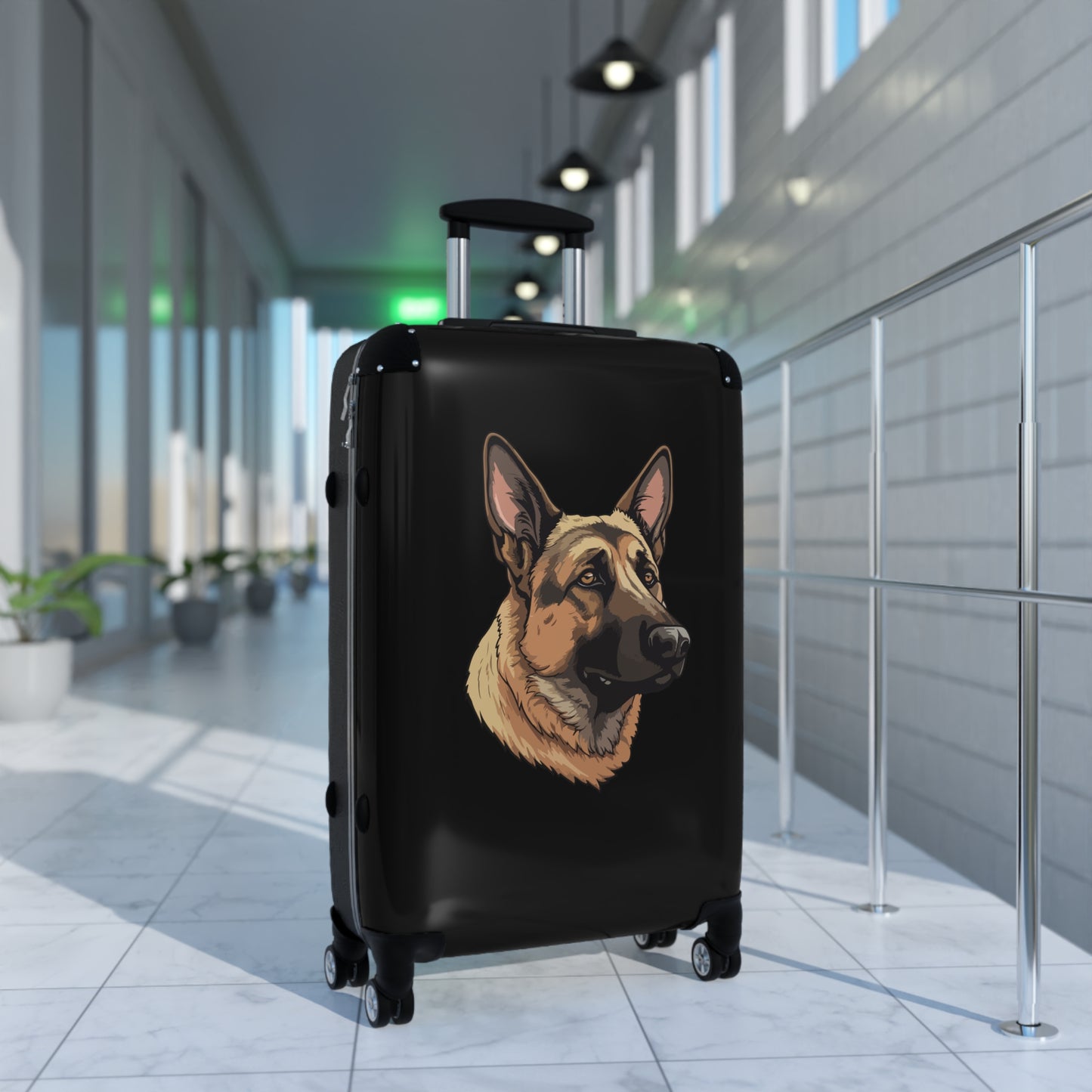 German Shepherd Art Carry-On Suitcase - Stylish Pet Lover Travel Luggage