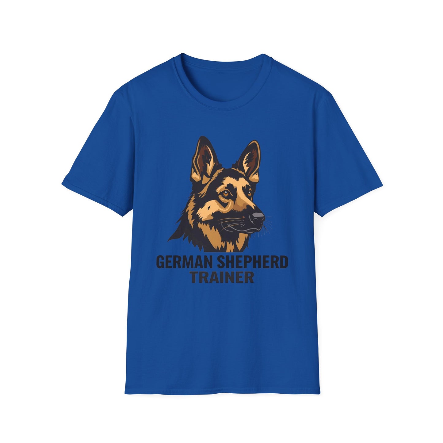 German Shepherd Trainer Unisex Softstyle T-Shirt, Dog Lover Gift, Pet Trainer Apparel