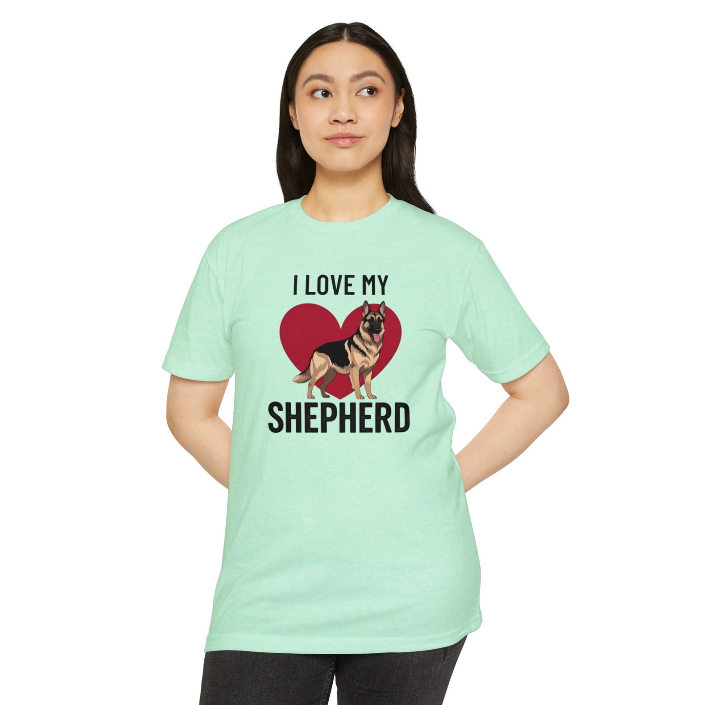 I Love My German Shepherd T-Shirt, Dog Lover Shirt, Pet Owner Tee, Animal Lover Gift, Birthday Gift for Dog Owners, Casual Wear