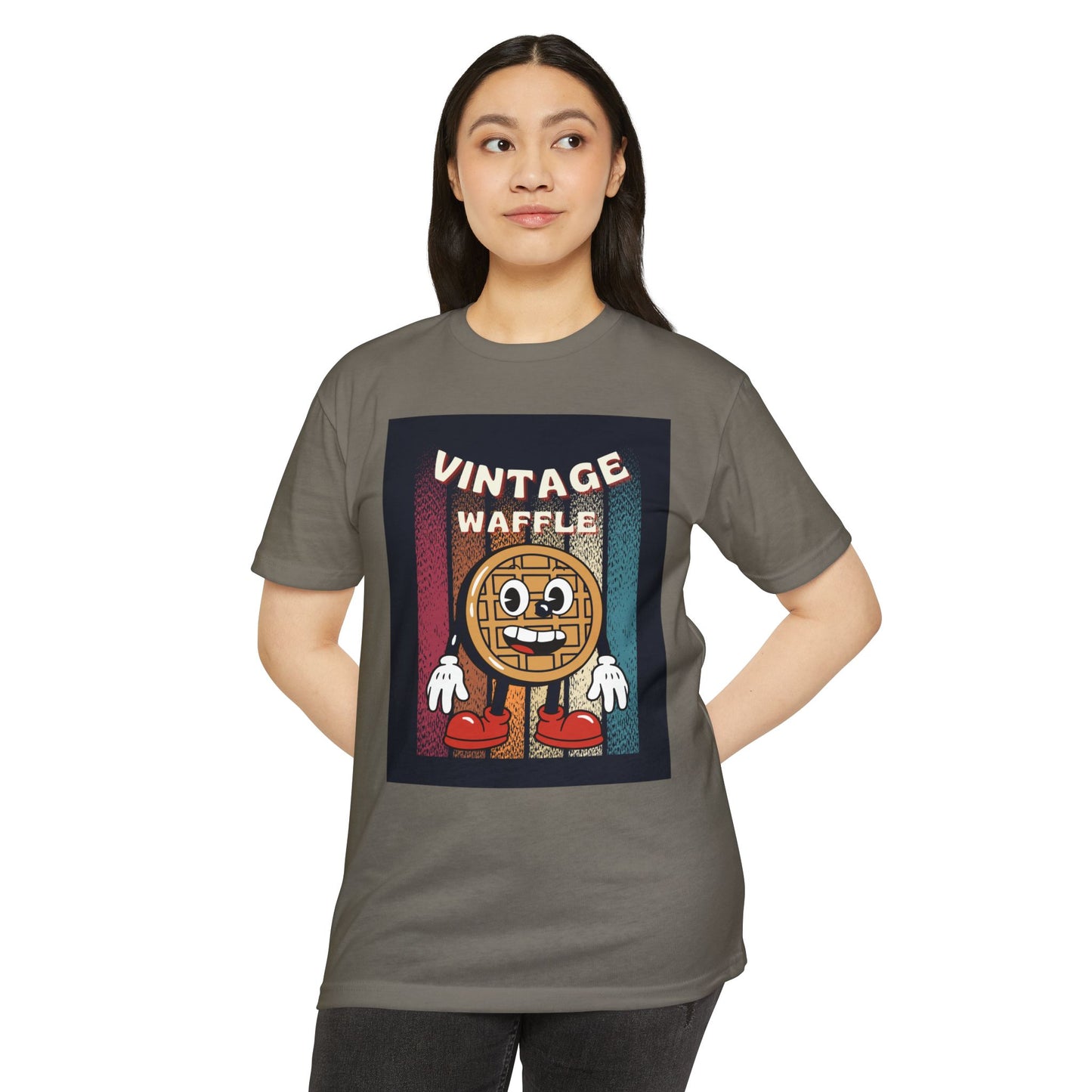 Vintage Waffle Unisex T-Shirt, Fun Retro Tee, Foodie Apparel, Perfect Gift for Breakfast Lovers, Casual Everyday Wear, Unique Graphic Shirt