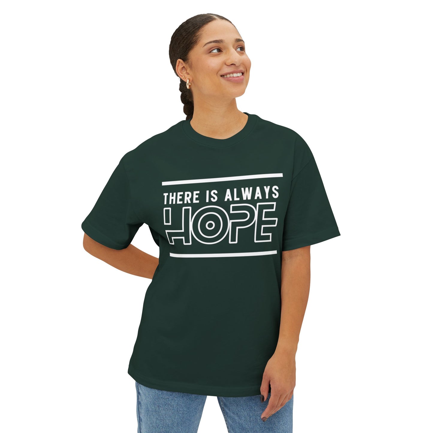 Unisex Oversized Hope Tee, Casual T-Shirt for Men and Women, Inspirational Graphic Tee, Gift for Friends, Motivational Wear