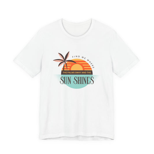 Tropical Vibes Tee - Relaxing Beach Sunset Design for Travelers and Summer Lovers, Perfect Gift for Vacations, Beach Days, and Casual Style