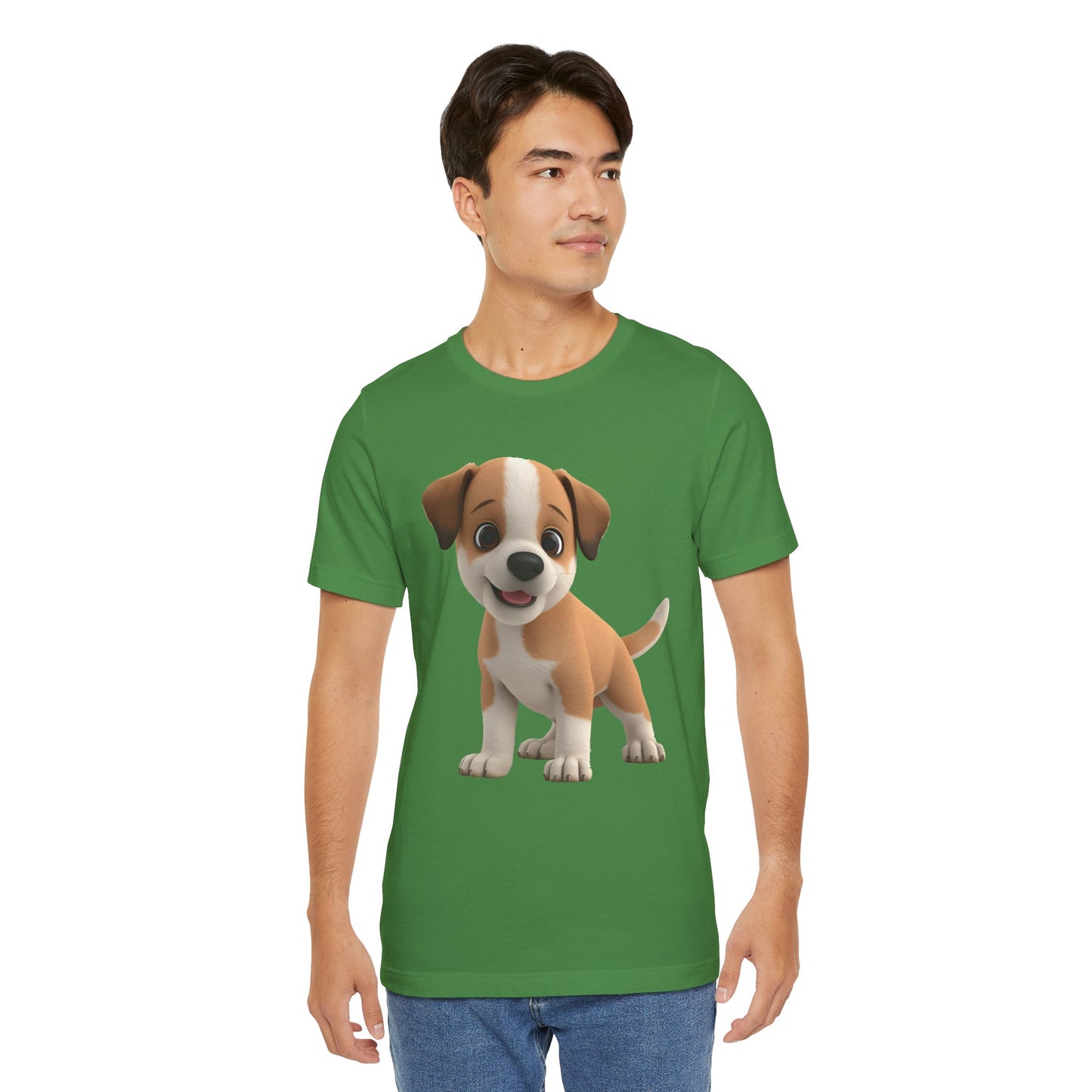 Cute Dog 3D Graphic Tee, Fun Animal Shirt, Dog Lover Gift, Playful Fashion Statement