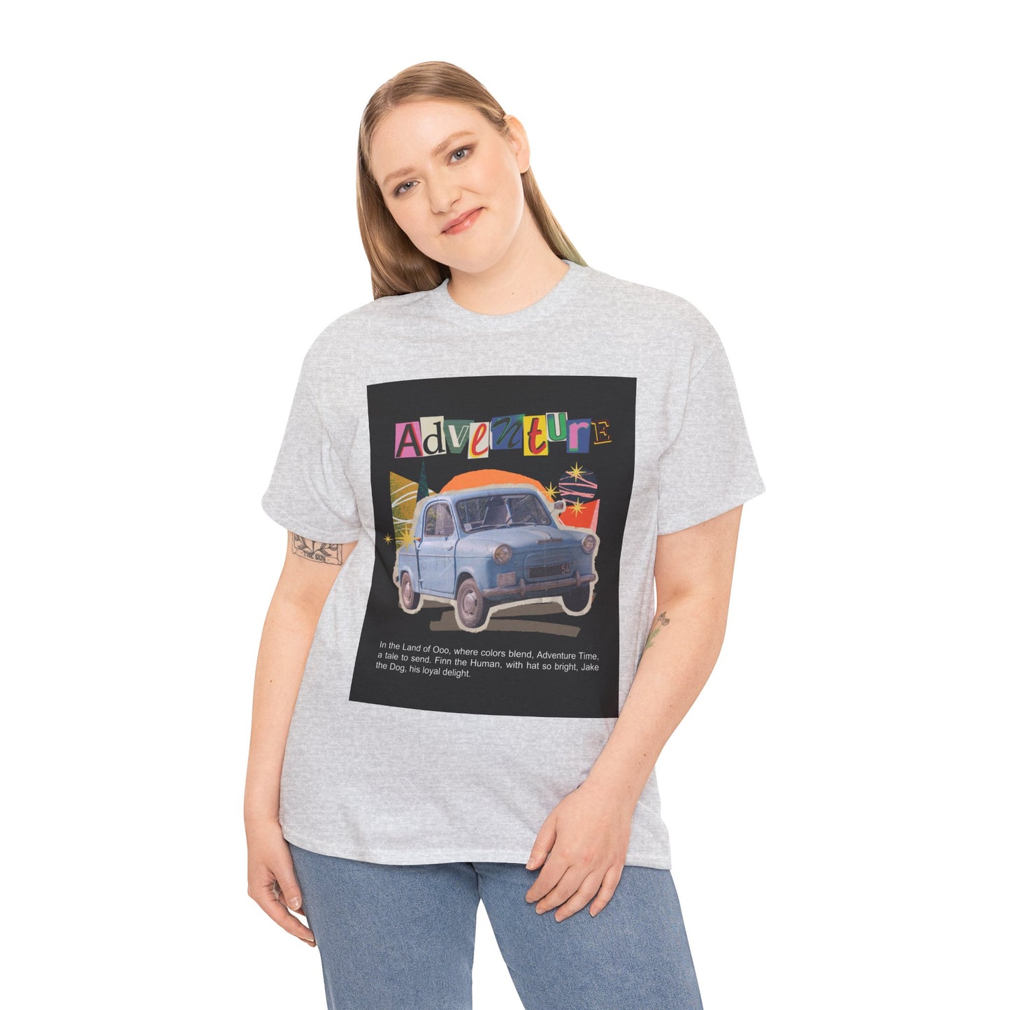 Adventure-Themed Unisex Cotton Tee, Retro Car Graphic Tee, Travel T-Shirt, Gift for Adventurers, Vintage Exploration Top