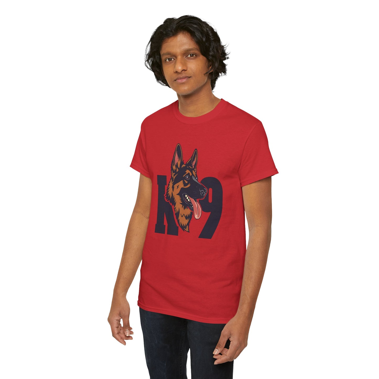 German Shepherd K9 Lover Unisex Heavy Cotton Tee | Dog Owner Gift, Dog Lover Apparel