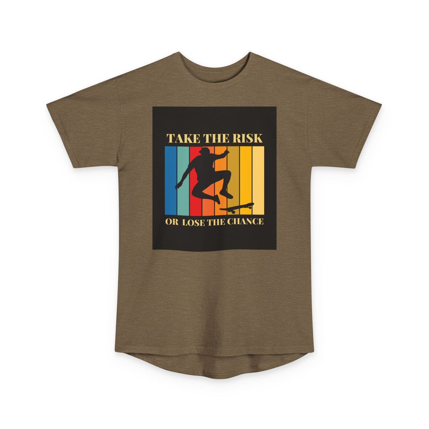 Take the Risk Urban Tee - Inspirational Skate T-Shirt, Street Style Shirt, Unisex Graphic Tee, Gift for Skaters, Casual Everyday Wear