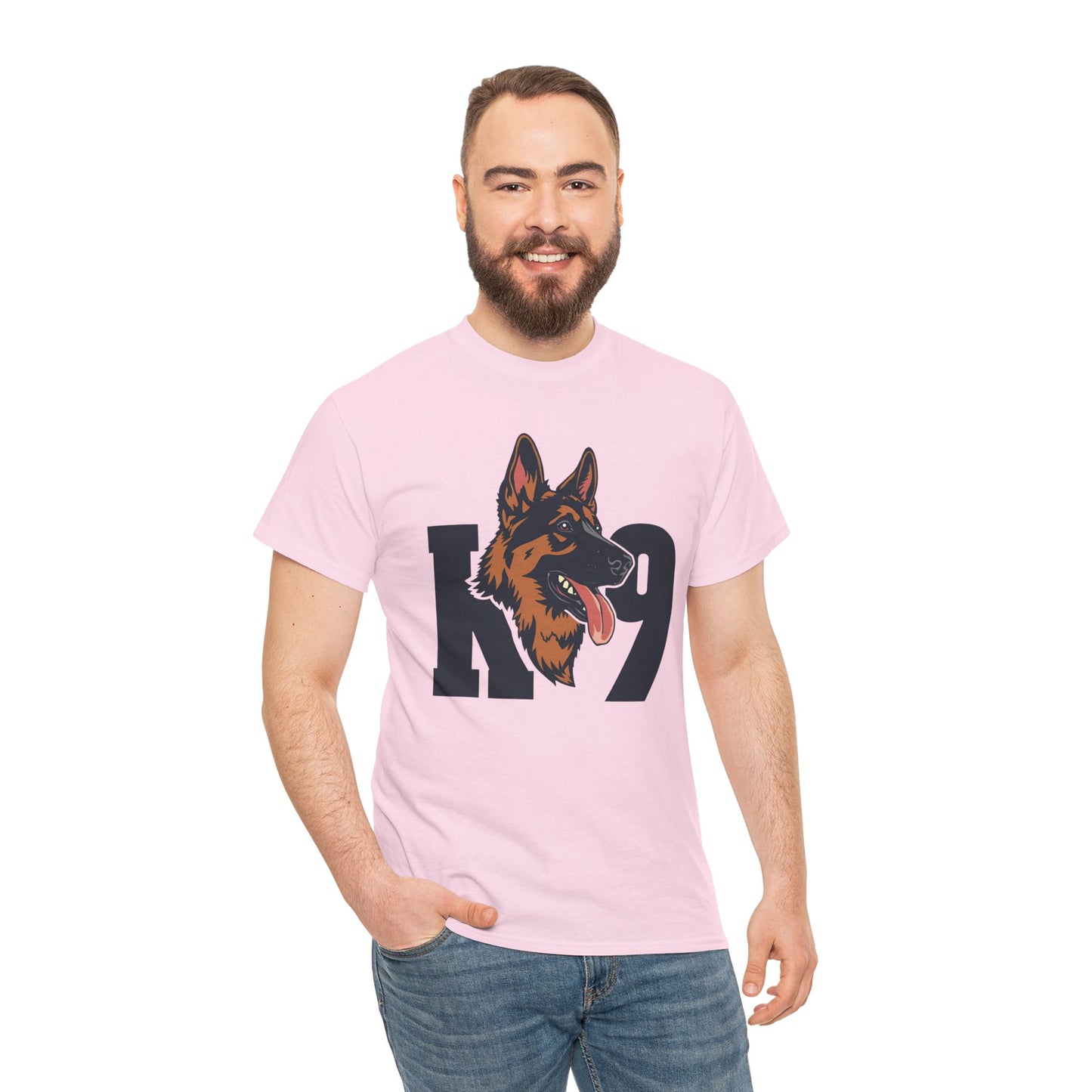 German Shepherd K9 Lover Unisex Heavy Cotton Tee | Dog Owner Gift, Dog Lover Apparel