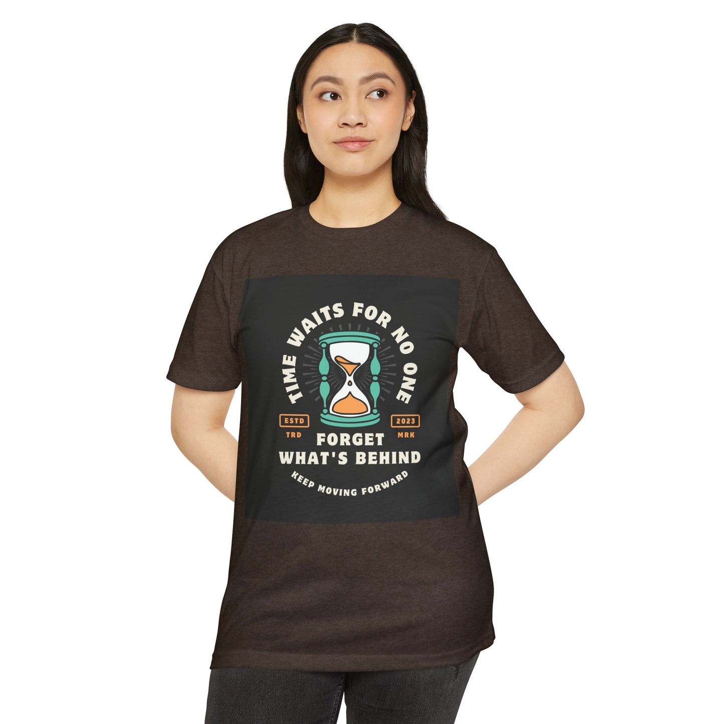 Inspirational Unisex T-Shirt: 'Time Waits for No One' - Motivational Tee, Casual Everyday Wear, Gift for Friends, Positive Message