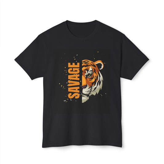 Savage Tiger Unisex T-Shirt, Graphic Tee, Animal Lover Shirt, Trendy Fashion, Gift for Him/Her, Wild Style Clothing