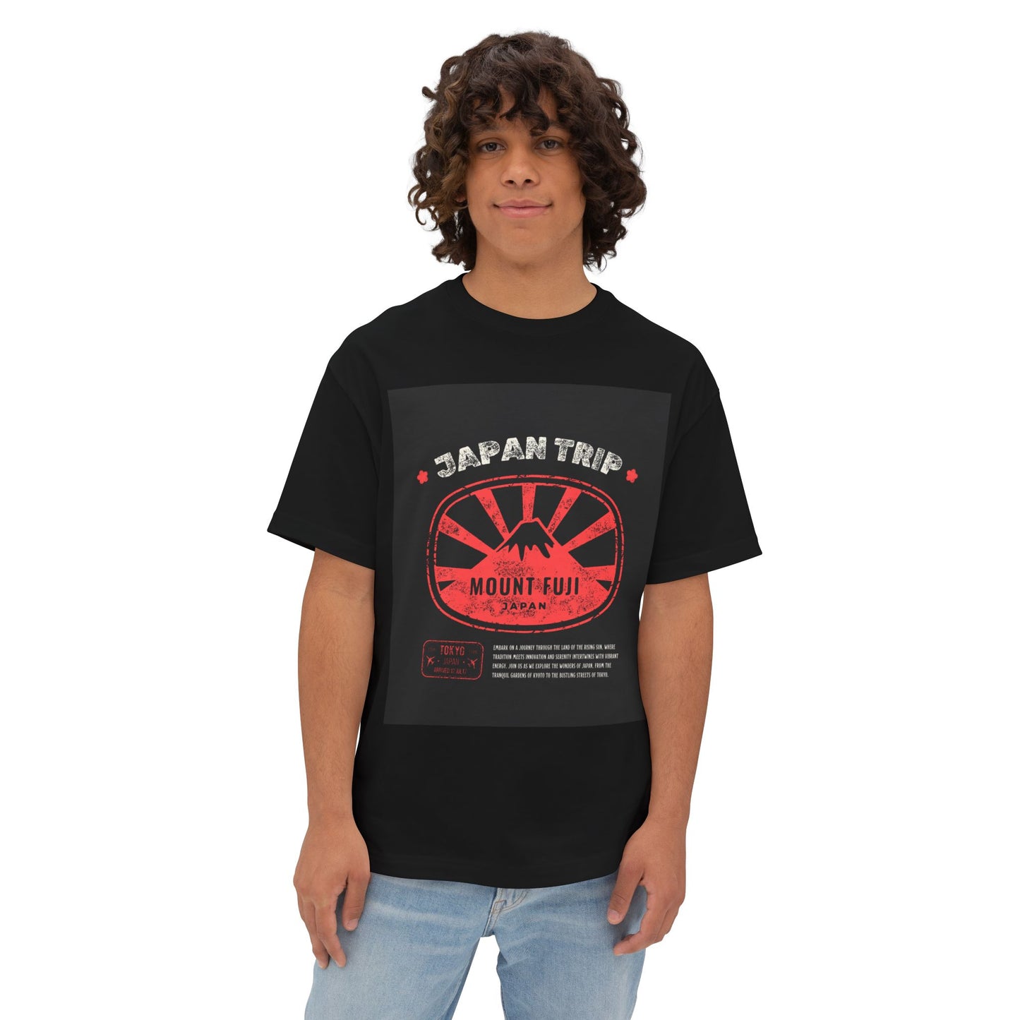 Japan Trip Oversized Tee, Travel Shirt, Unisex Graphic Tee, Mount Fuji Apparel, Casual Summer Top, Vacation Wear, Gift for Travelers