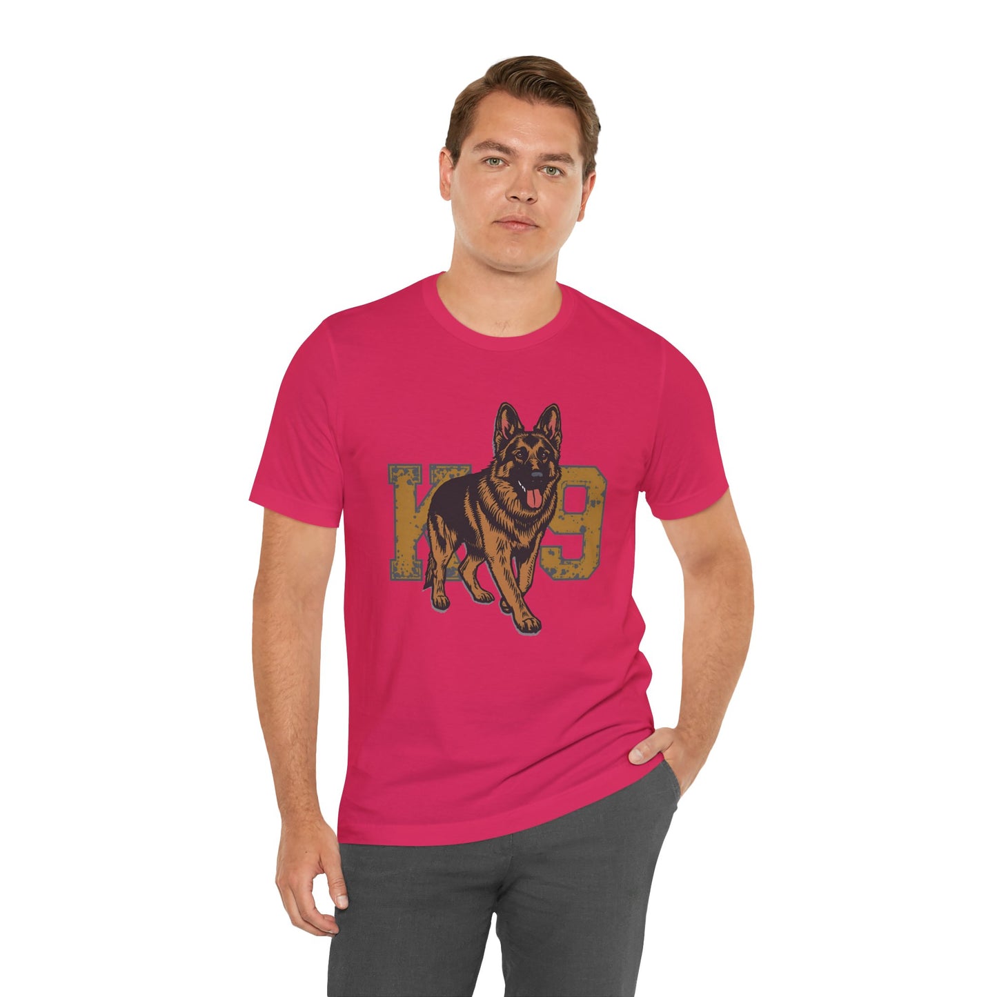 K9 Dog Lover German Shepherd Tee, Pet Owner Gift, Unisex Jersey Shirt