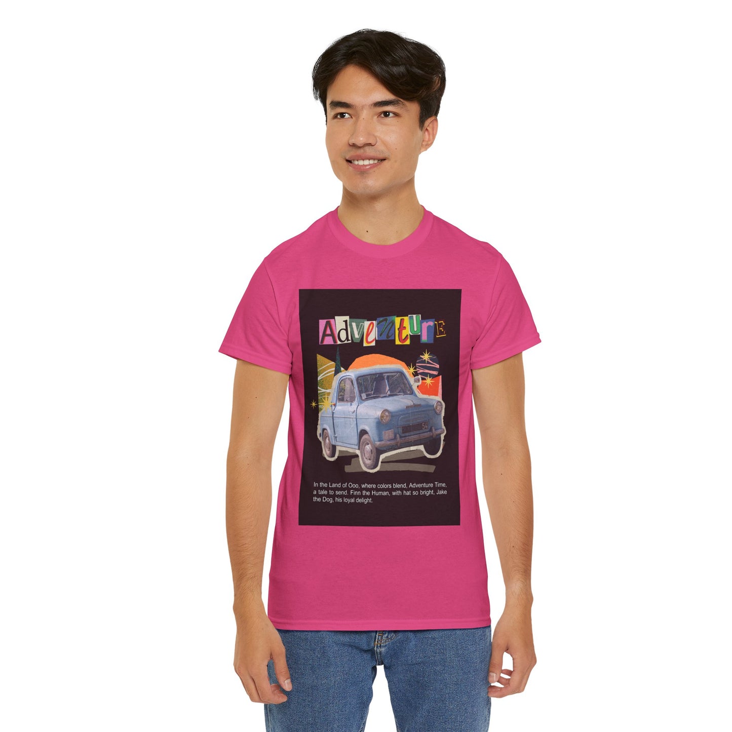Adventure-Themed Unisex Cotton Tee, Retro Car Graphic Tee, Travel T-Shirt, Gift for Adventurers, Vintage Exploration Top