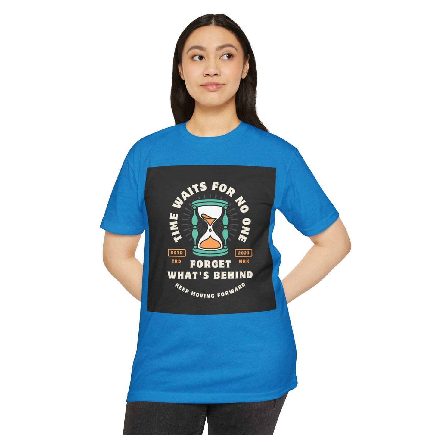 Inspirational Unisex T-Shirt: 'Time Waits for No One' - Motivational Tee, Casual Everyday Wear, Gift for Friends, Positive Message