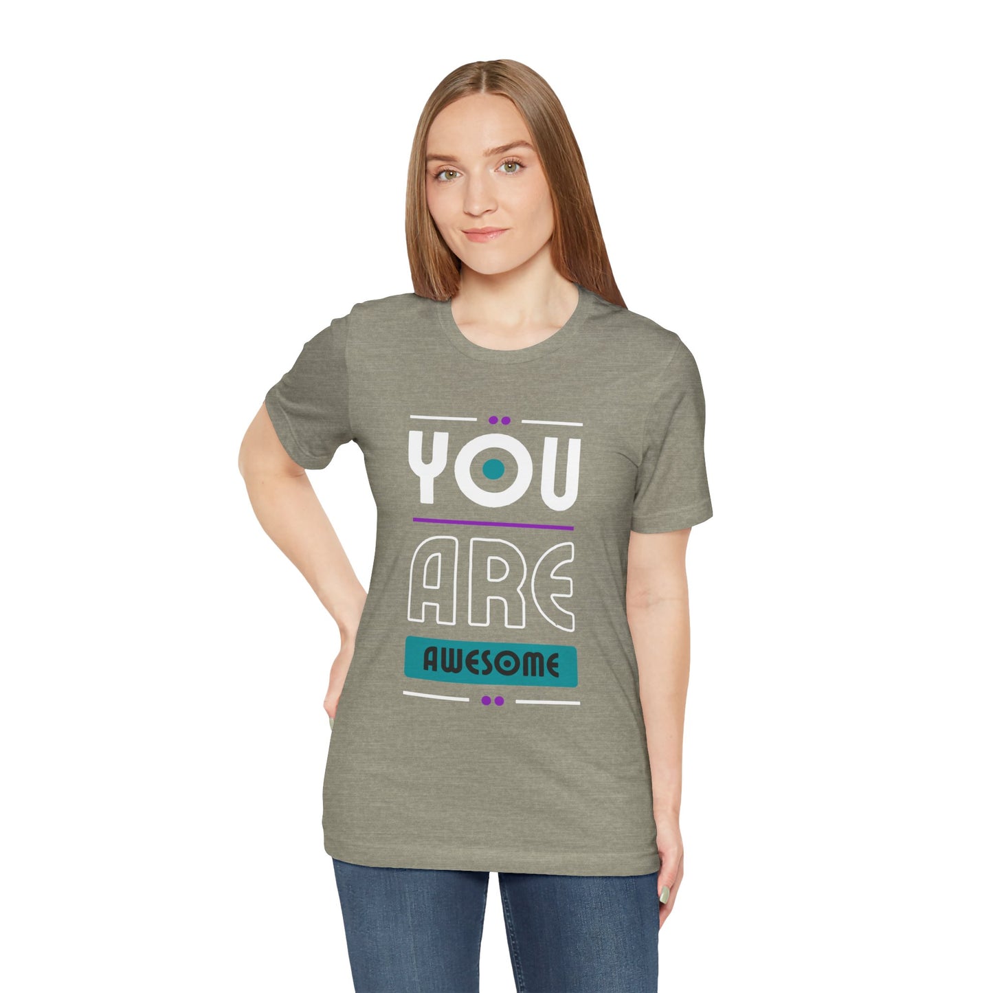 You Are Awesome Tee, Unisex Inspirational T-Shirt, Motivational Gift, Casual Wear, Birthday Gift, Summer Outfit