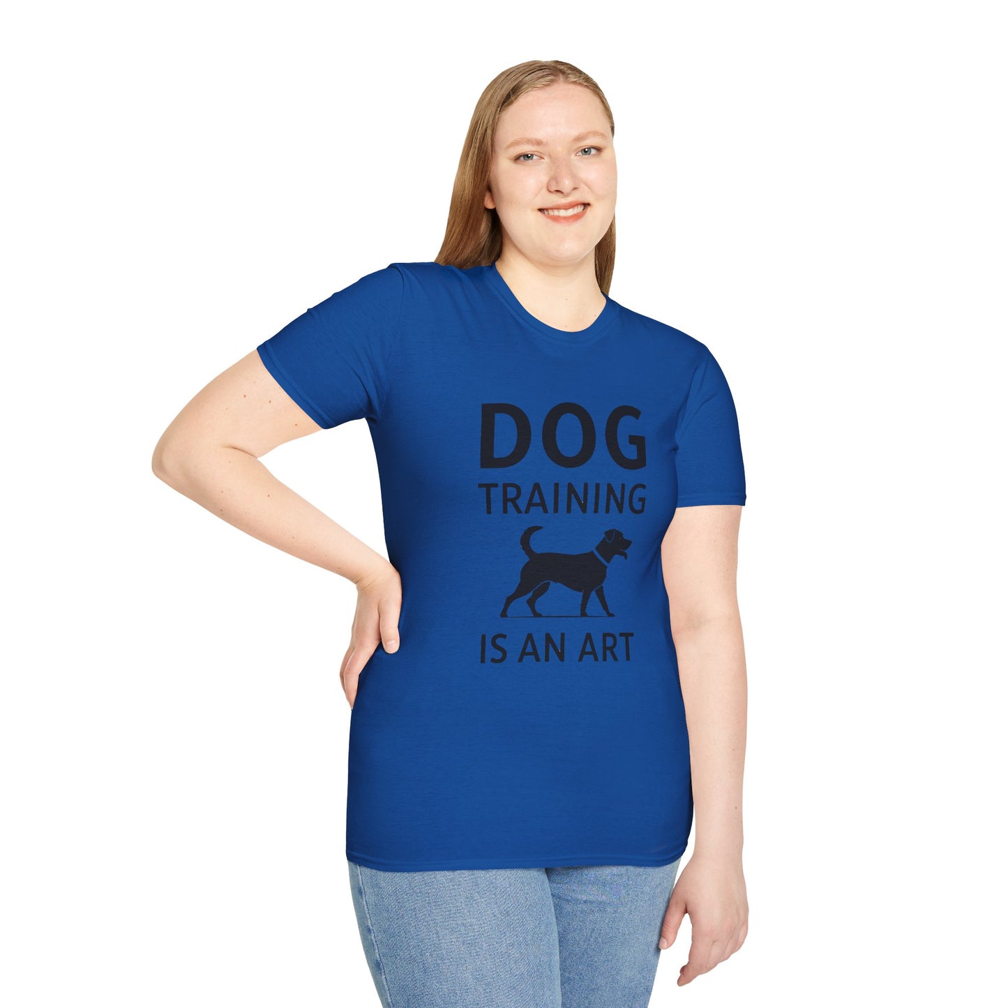 Dog Training is an Art Unisex Softstyle T-Shirt, Dog Lover Gift, Pet Training Apparel, Dog Owner Tee, Casual Wear, Gift for Dog Trainers