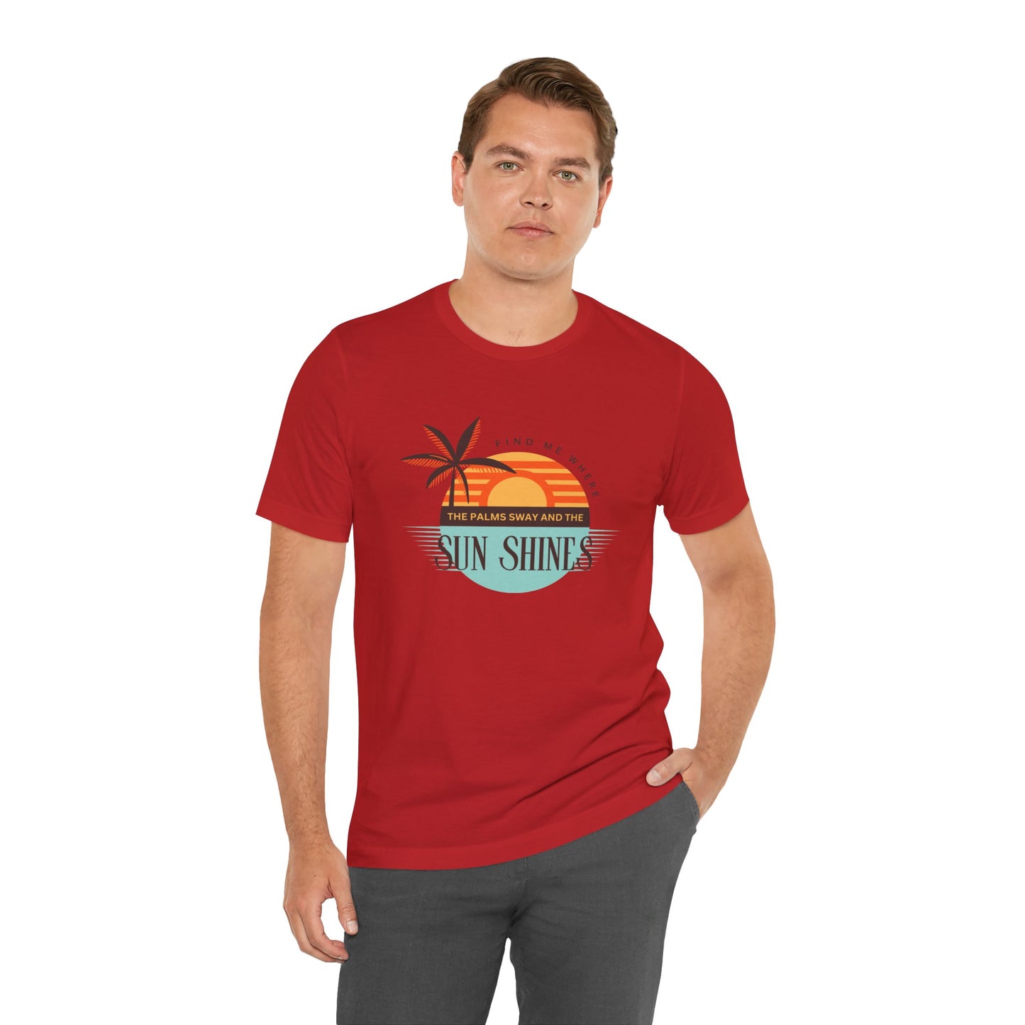 Tropical Vibes Tee - Relaxing Beach Sunset Design for Travelers and Summer Lovers, Perfect Gift for Vacations, Beach Days, and Casual Style