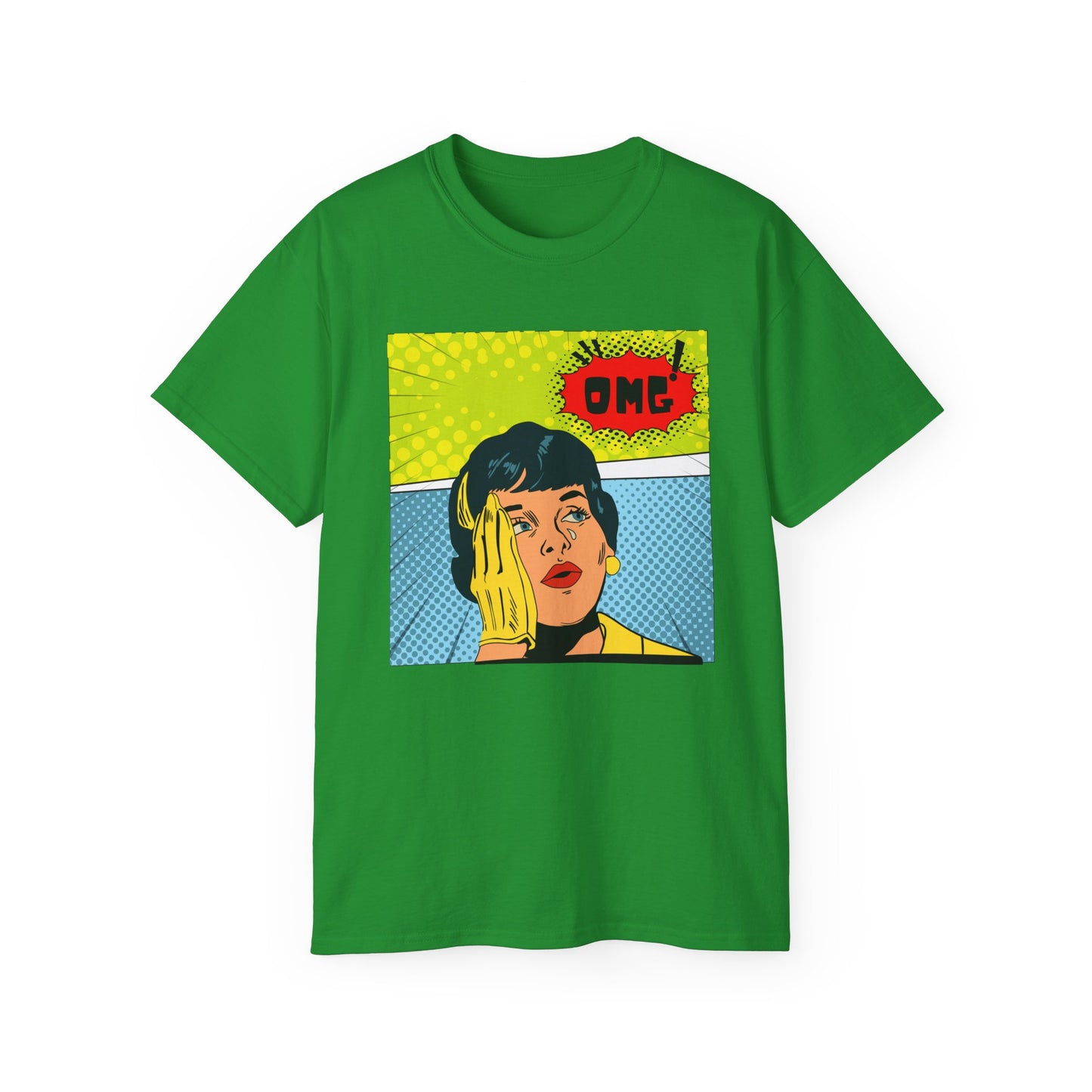 OMG Graphic Unisex Tee | Retro Pop Art T-Shirt, Gift for Trendsetters, Casual Wear, Comic Style, Fun Statement Top