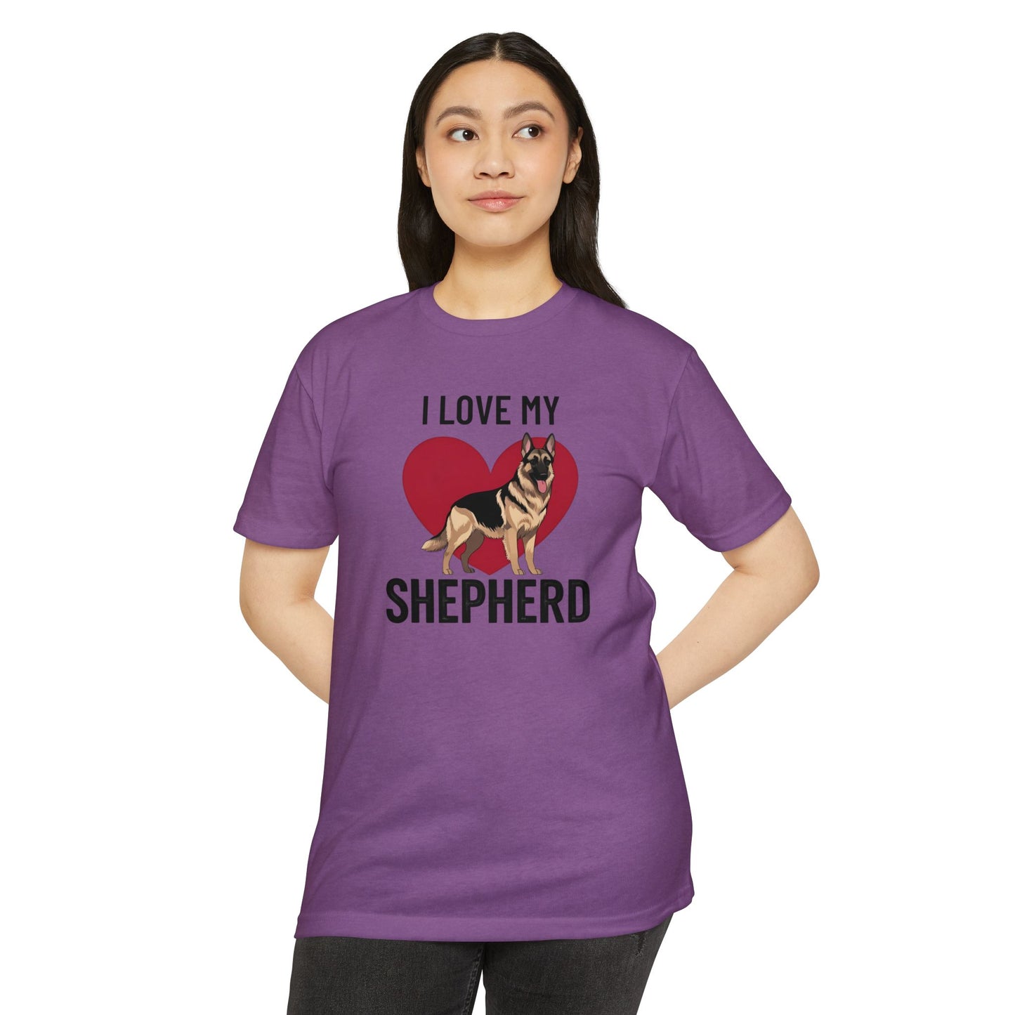 I Love My German Shepherd T-Shirt, Dog Lover Shirt, Pet Owner Tee, Animal Lover Gift, Birthday Gift for Dog Owners, Casual Wear