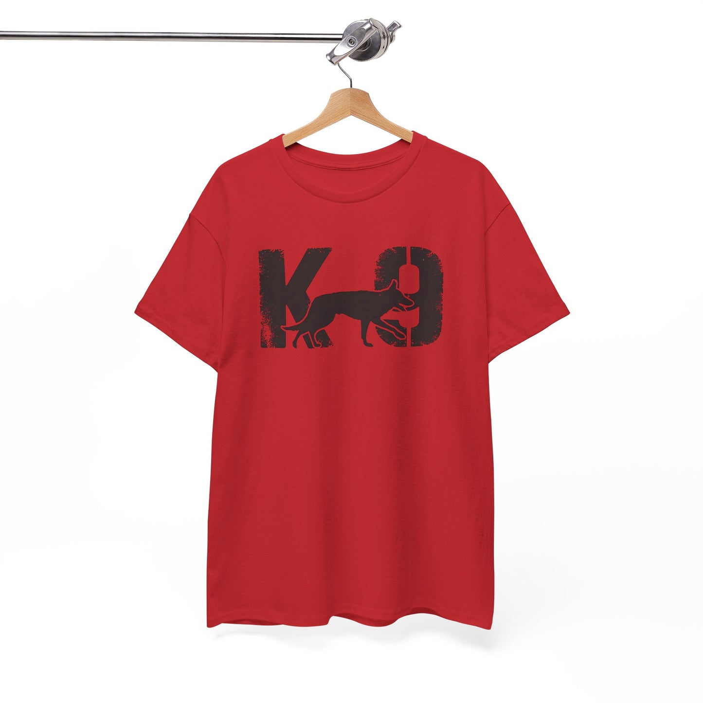K-9 Dog Lover's Unisex Heavy Cotton Tee | T-Shirt for K-9 Handler | Dog Between K and 9 Design