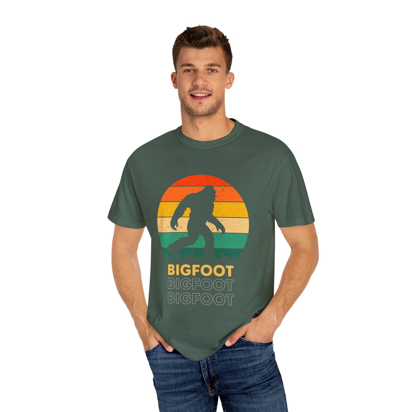 Retro Bigfoot Unisex T-Shirt, Vintage Sasquatch Tee, Nature Lover Gift, Outdoor Adventure Apparel, Cool Summer Shirt