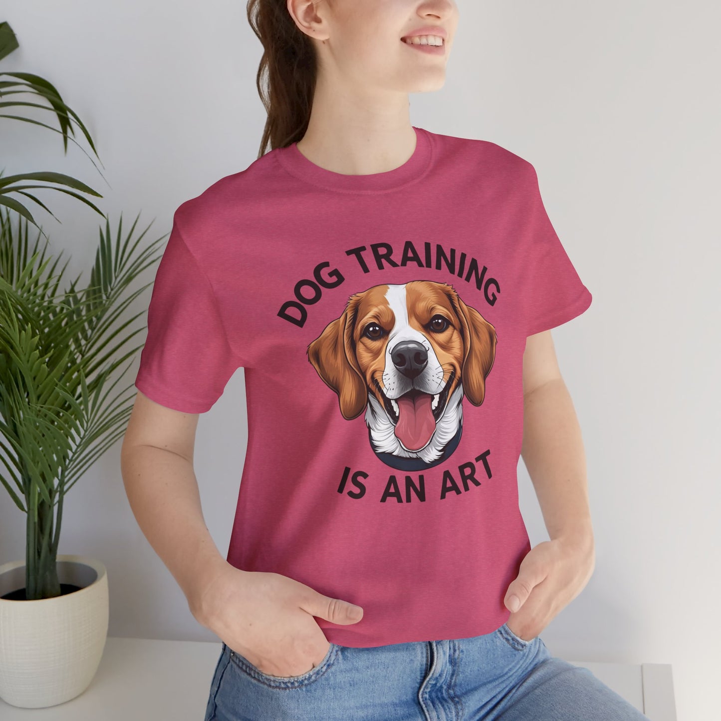 Dog Training is An Art Tee - Unisex Jersey Short Sleeve, Gift for Dog Lovers, Training T-Shirt, Dog Owner Apparel, Cute Canine Shirt