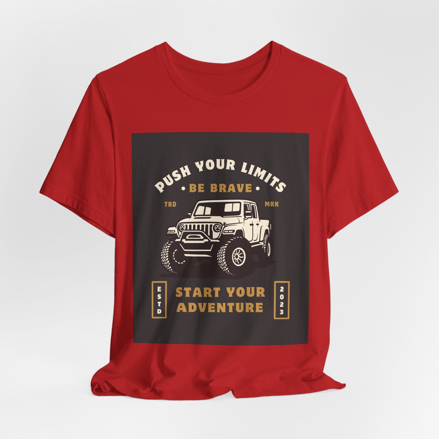 Push Your Limits Adventure-Inspiring Unisex Jersey Tee, Outdoor Shirt, Motivational T-Shirt, Gift for Adventurers, Hiking Apparel, Travel Tee