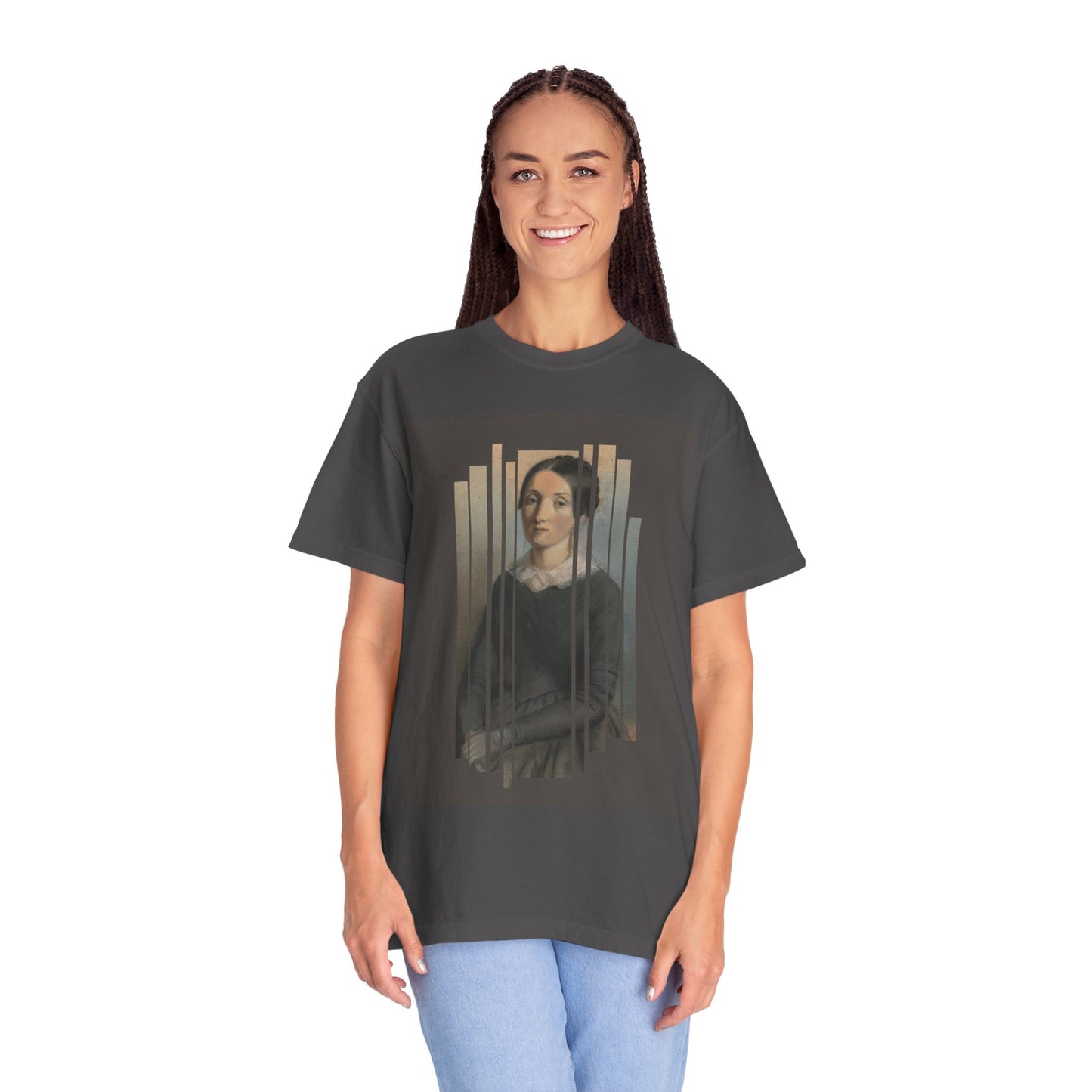 Vintage Aesthetic Art Tee, Unisex Garment-Dyed T-shirt with Artistic Design, Casual Wear, Gift for Art Lovers, Trendy Graphic Shirt