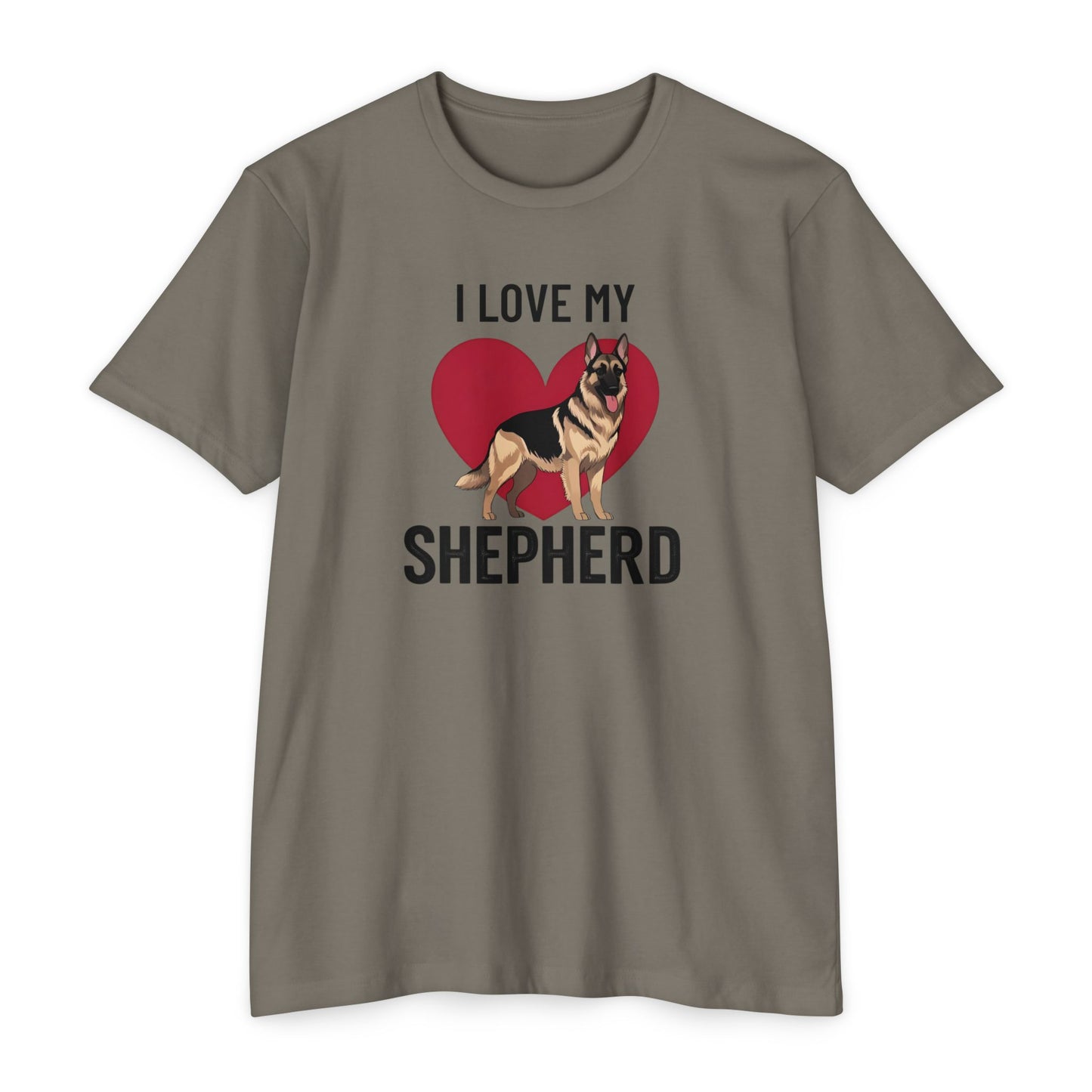 I Love My German Shepherd T-Shirt, Dog Lover Shirt, Pet Owner Tee, Animal Lover Gift, Birthday Gift for Dog Owners, Casual Wear
