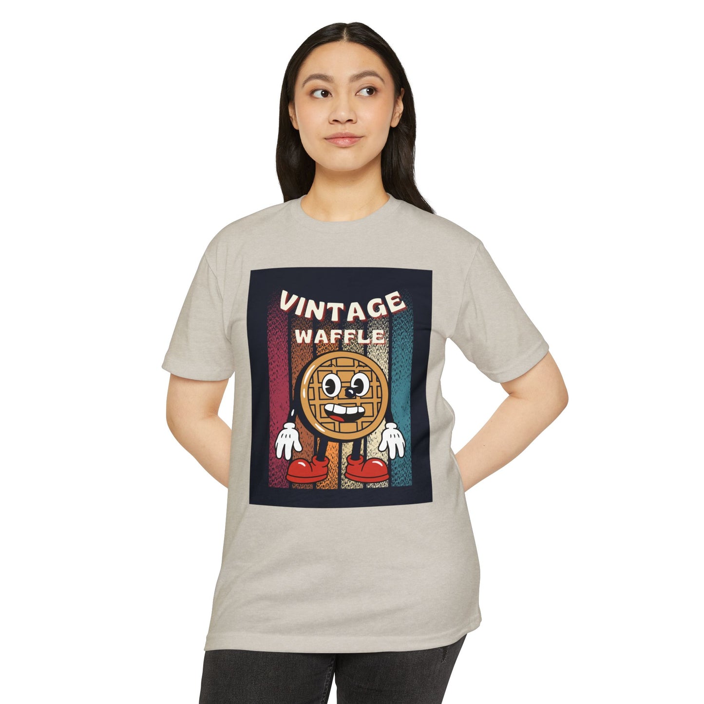 Vintage Waffle Unisex T-Shirt, Fun Retro Tee, Foodie Apparel, Perfect Gift for Breakfast Lovers, Casual Everyday Wear, Unique Graphic Shirt