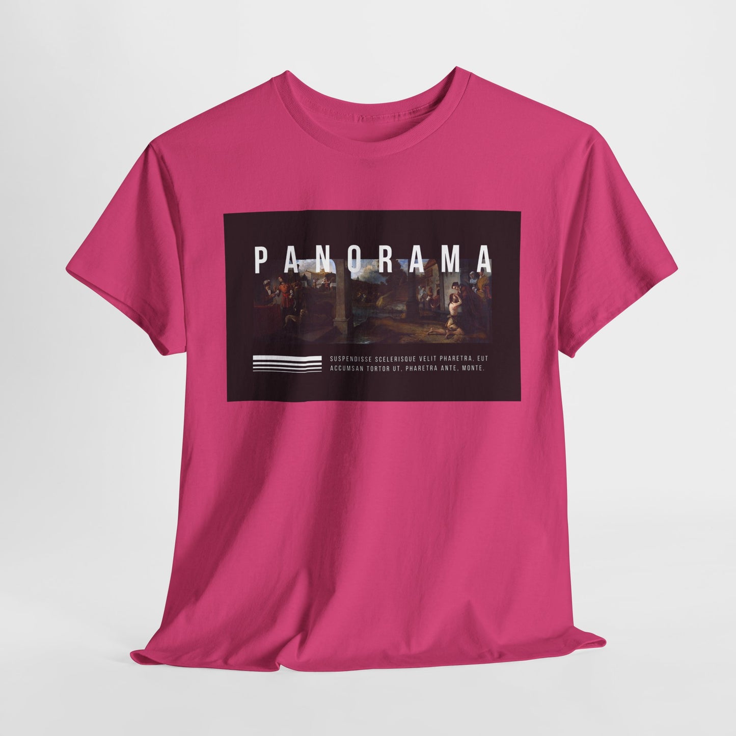 Panorama Unisex Heavy Cotton Tee | Comfortable Everyday Wear, Graphic Tee, Casual Style, Gift for Him/Her, Summer Vibes