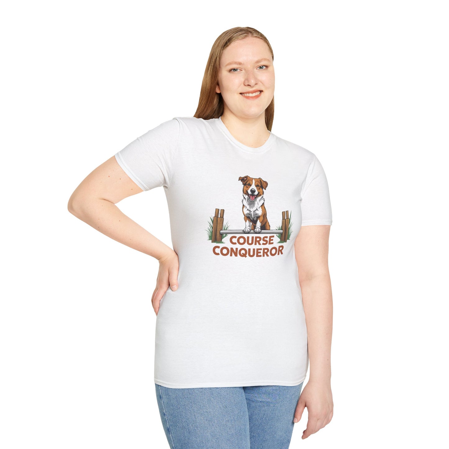 Course Conqueror Dog Training Shirt | Dog Owner Gift, Casual Wear, Funny Pet Apparel, Canine Enthusiast Top