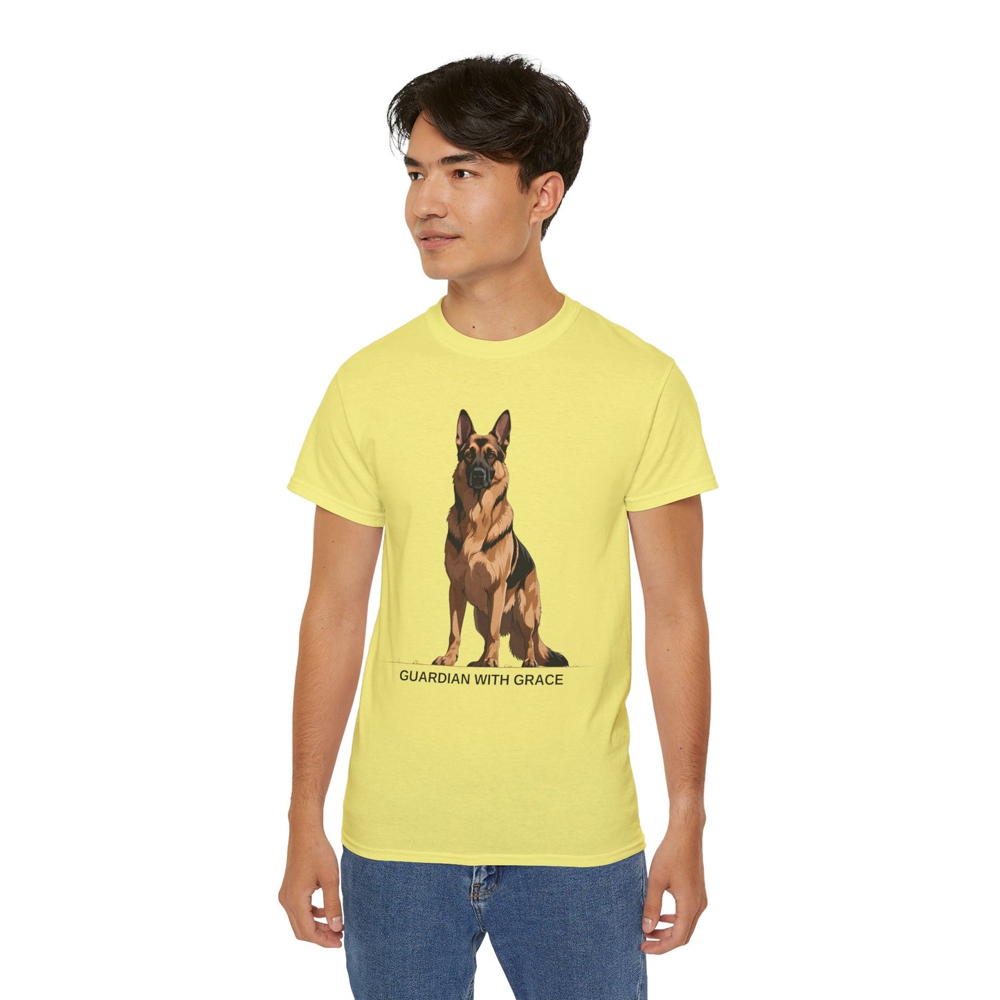 German Shepherd Guardian Tee - Unisex Ultra Cotton Shirt, Dog Lover Gift, Animal Spirit Apparel, Pet Memorial, Birthday Tee, Casual Wear