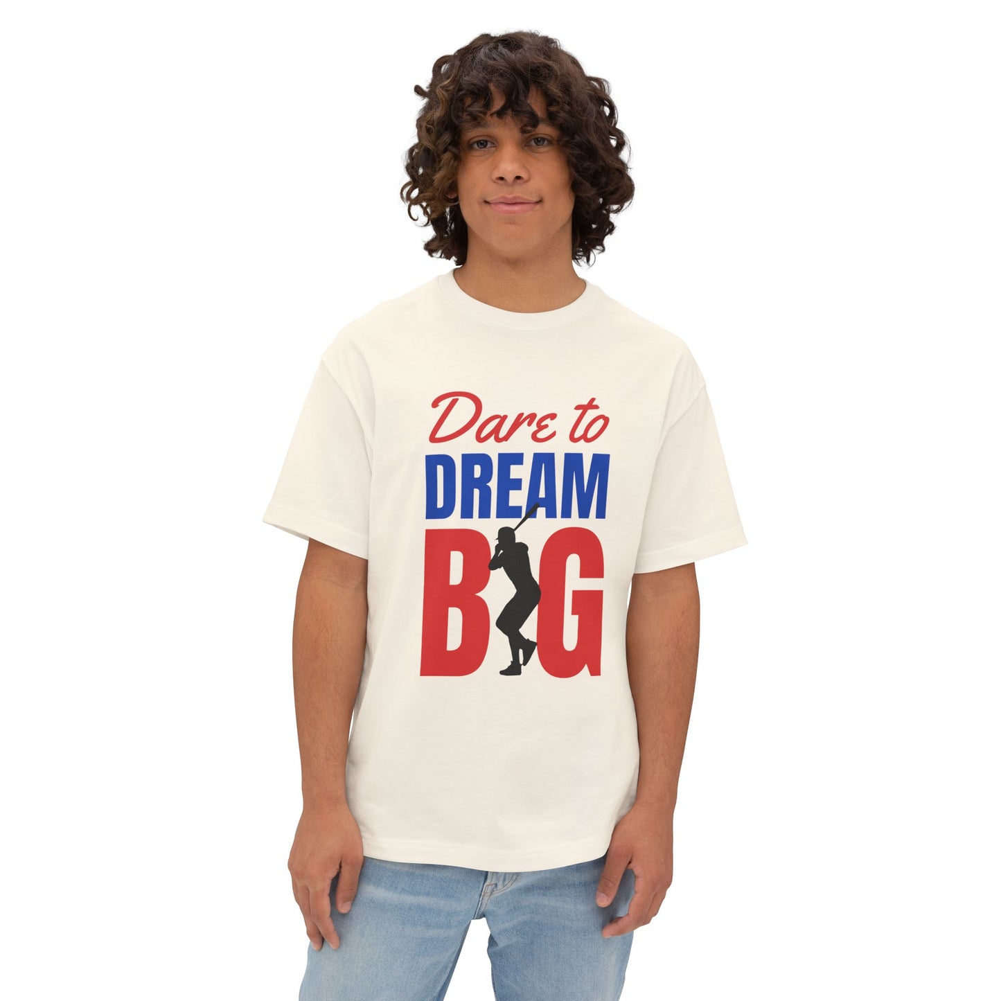 Dream Big Unisex Oversized Tee | Motivational Shirt for Dreamers, Casual Wear, Gift for Graduates, Positive Vibes, Inspirational Clothing