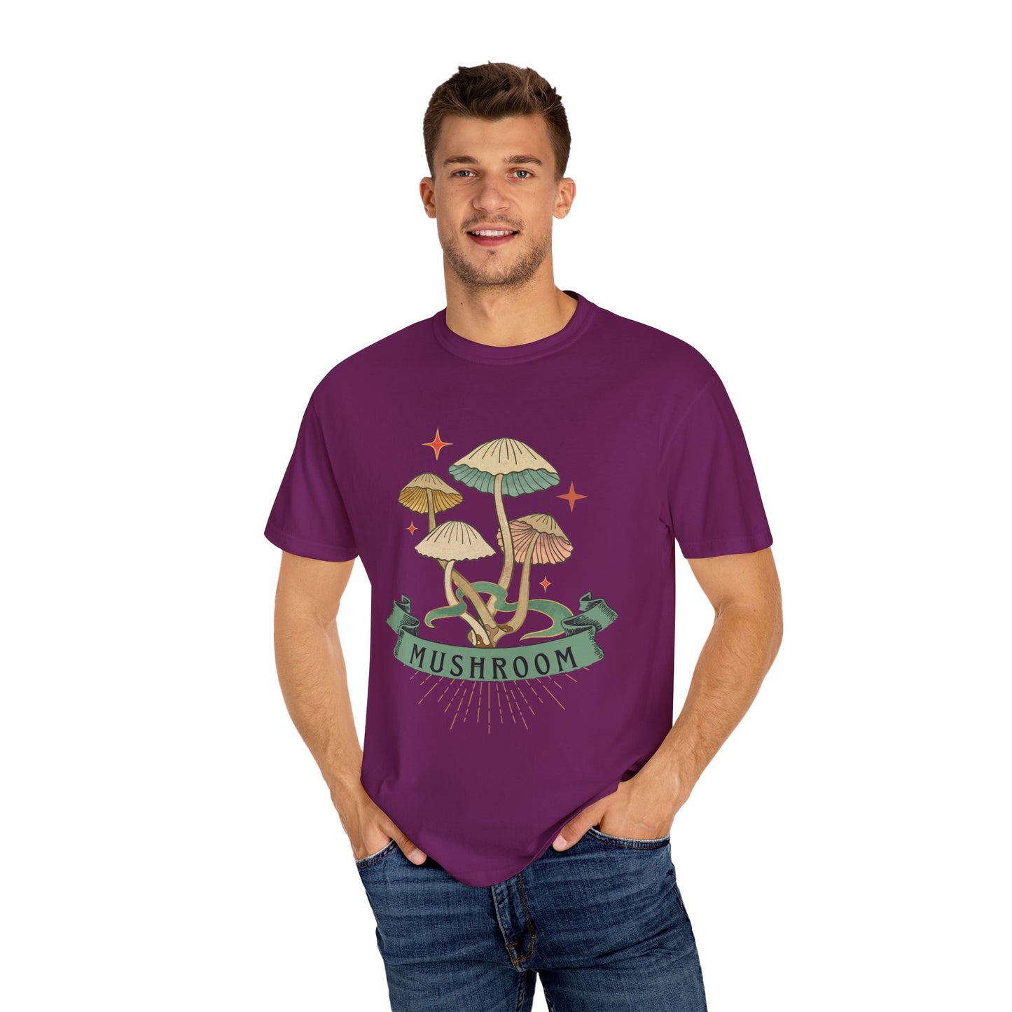 Mushroom Magic T-Shirt, Nature Lover Gift, Unisex Tee, Eco-Friendly Clothing, Summer Style, Festival Outfit