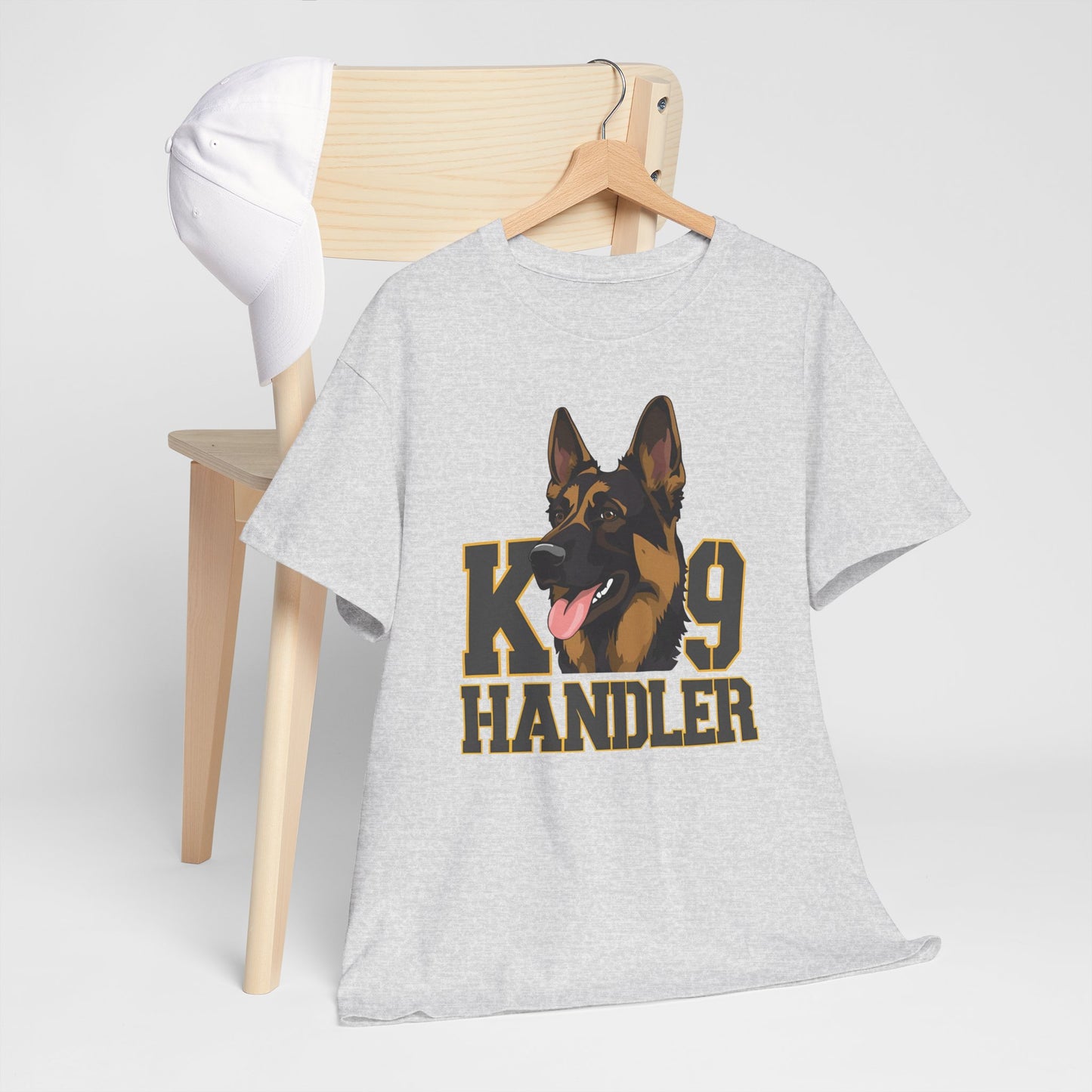German Shepherd K9 Handler Tee, Perfect for Dog Lovers, Gift for Pet Owners, Unisex Cotton T-Shirt