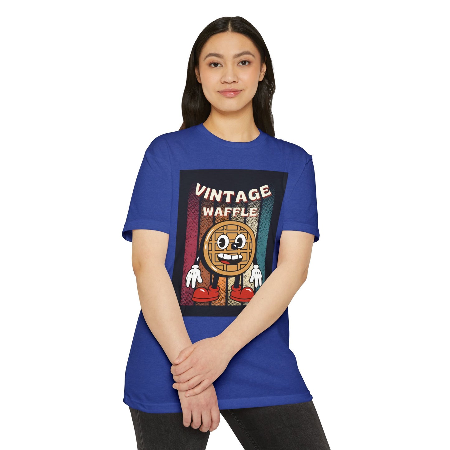 Vintage Waffle Unisex T-Shirt, Fun Retro Tee, Foodie Apparel, Perfect Gift for Breakfast Lovers, Casual Everyday Wear, Unique Graphic Shirt