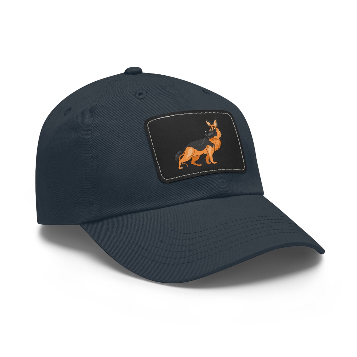German Shepherd Dad Hat with Leather Patch - Perfect Gift for Dog Lovers