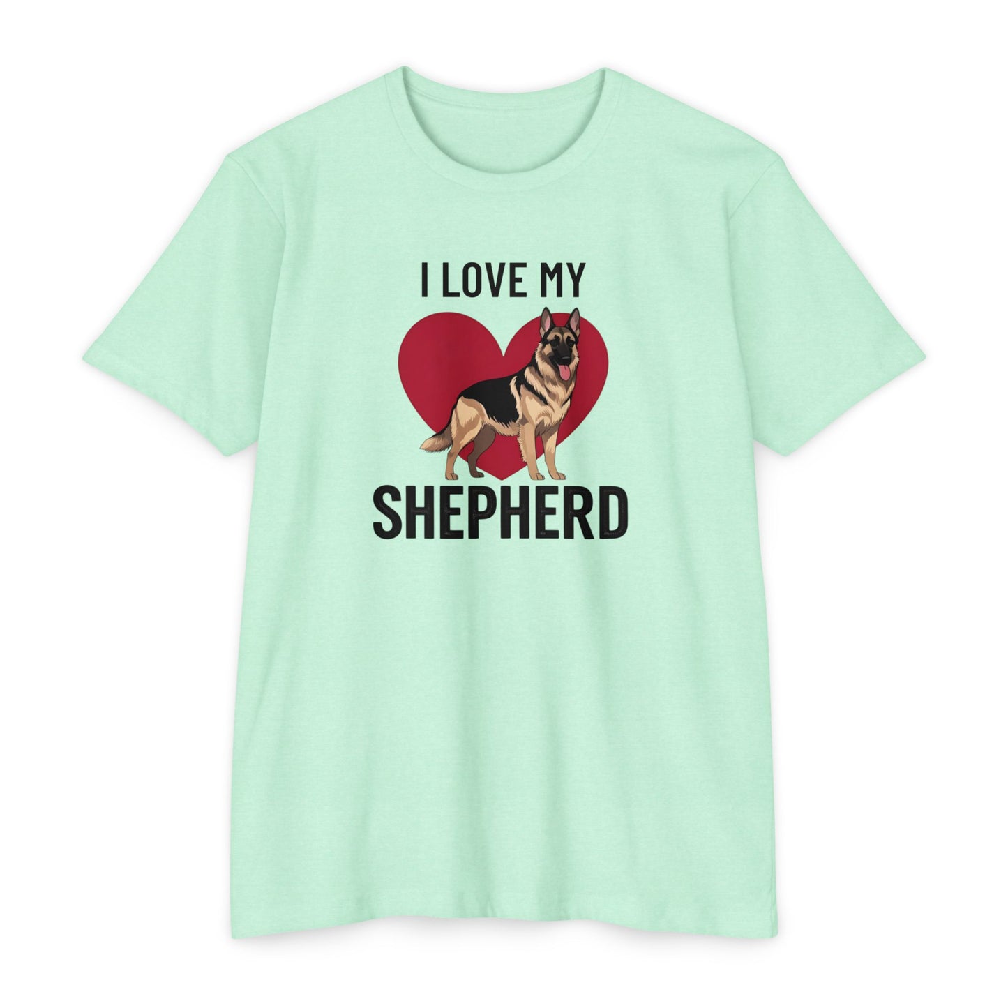 I Love My German Shepherd T-Shirt, Dog Lover Shirt, Pet Owner Tee, Animal Lover Gift, Birthday Gift for Dog Owners, Casual Wear