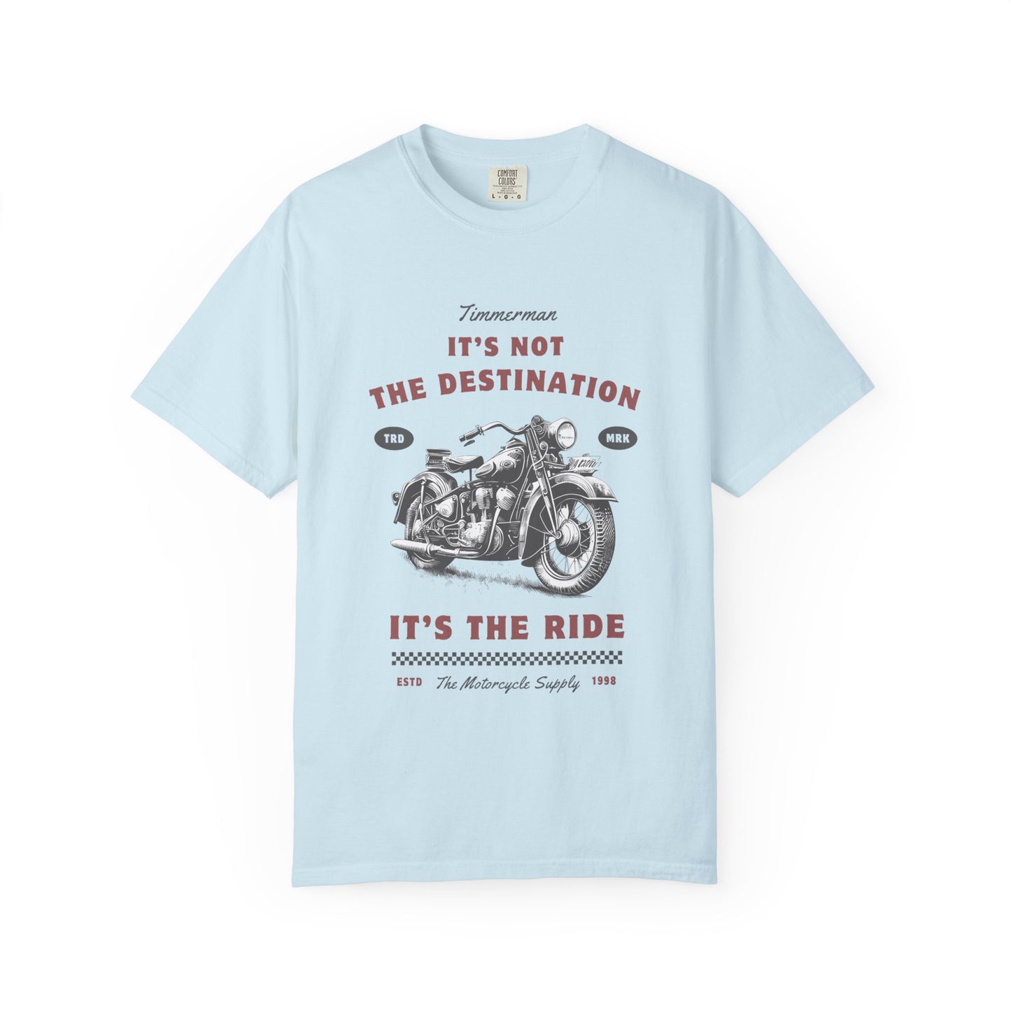 Vintage Motorcycle Ride T-Shirt - It's Not The Destination It's The Ride, Gift for Bikers, Adventure Clothing, Road Trip Outfit