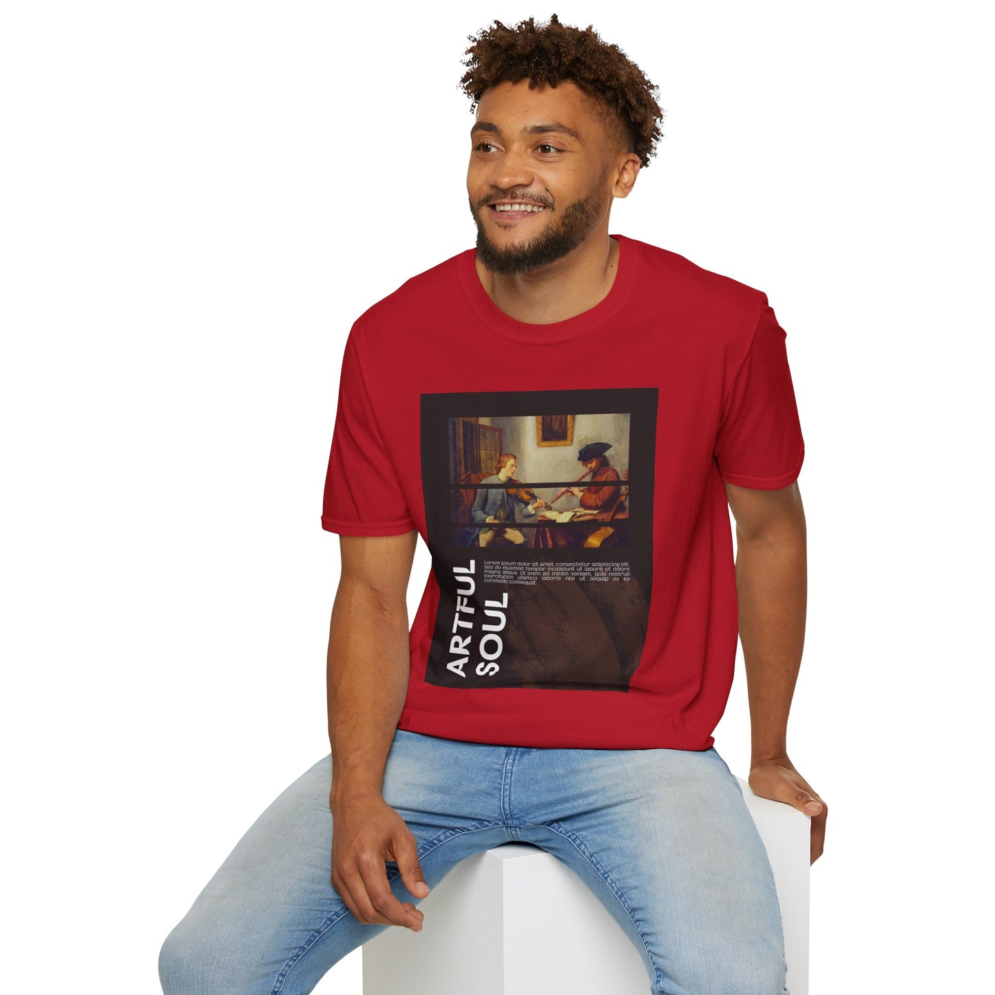 Artful Soul Unisex Softstyle T-Shirt, Artistic Tee, Gift for Art Lovers, Casual Wear, Creative Fashion, Art Enthusiast Shirt