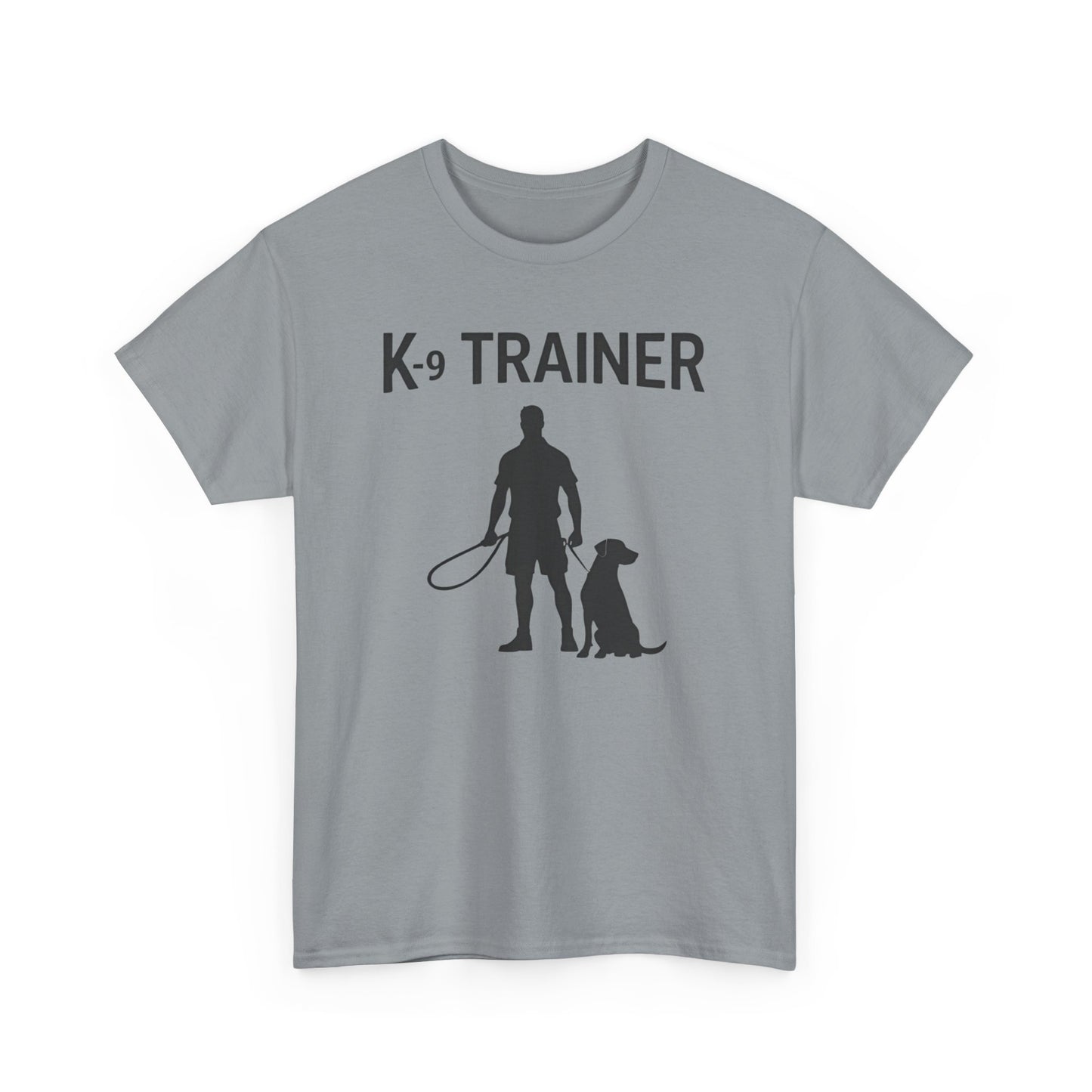 K-9 Trainer  Heavy Cotton T-Shirt, Dog Owner Gift, Police Dog Shirt, Animal Enthusiast Apparel, Casual Style Tee
