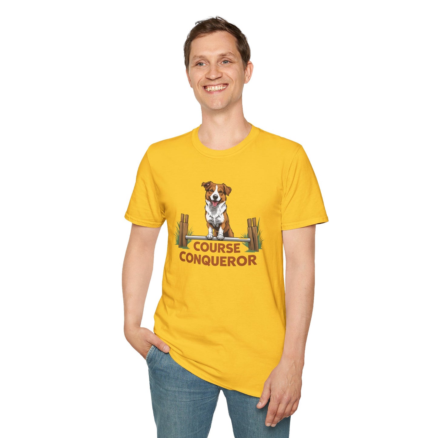 Course Conqueror Dog Training Shirt | Dog Owner Gift, Casual Wear, Funny Pet Apparel, Canine Enthusiast Top