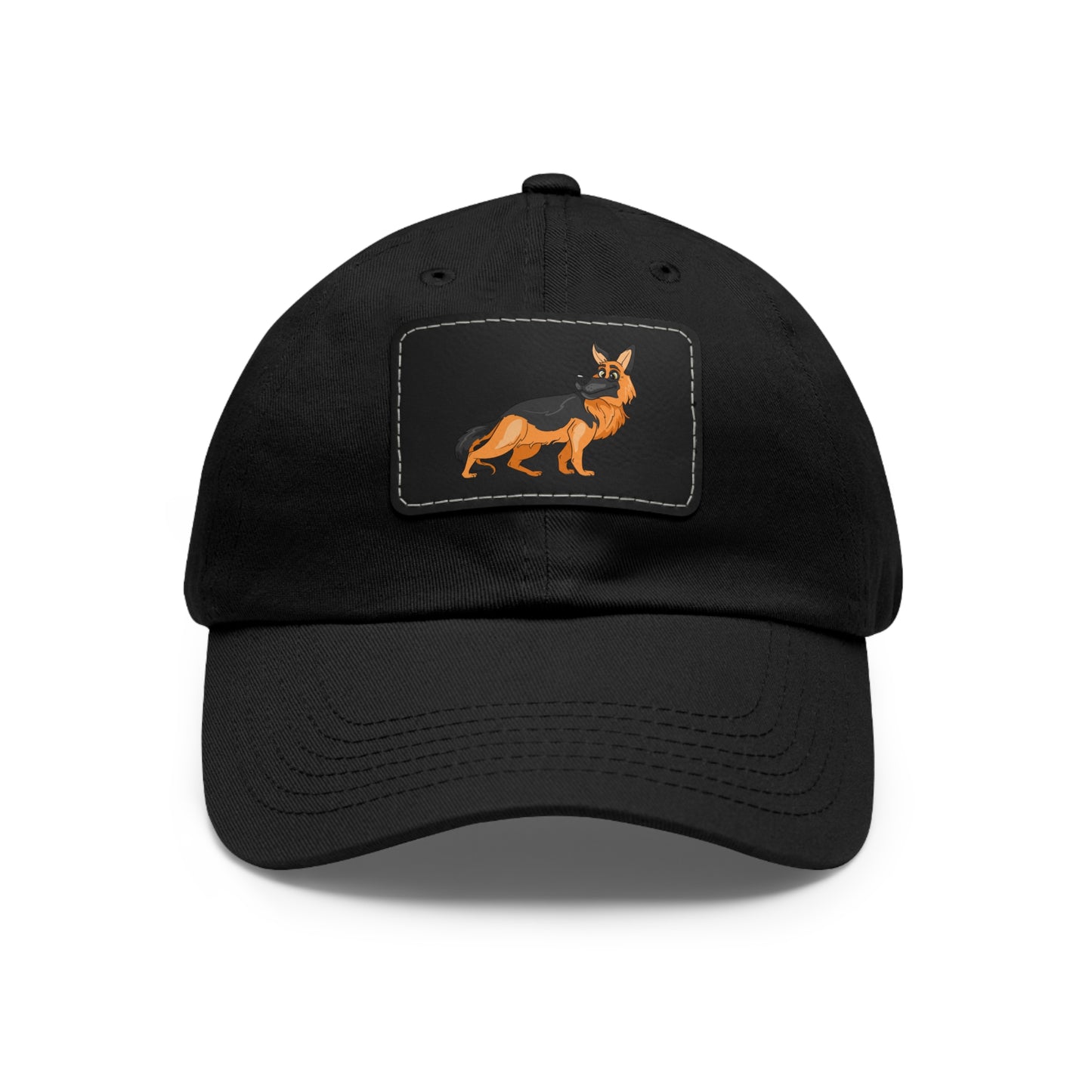 German Shepherd Dad Hat with Leather Patch - Perfect Gift for Dog Lovers