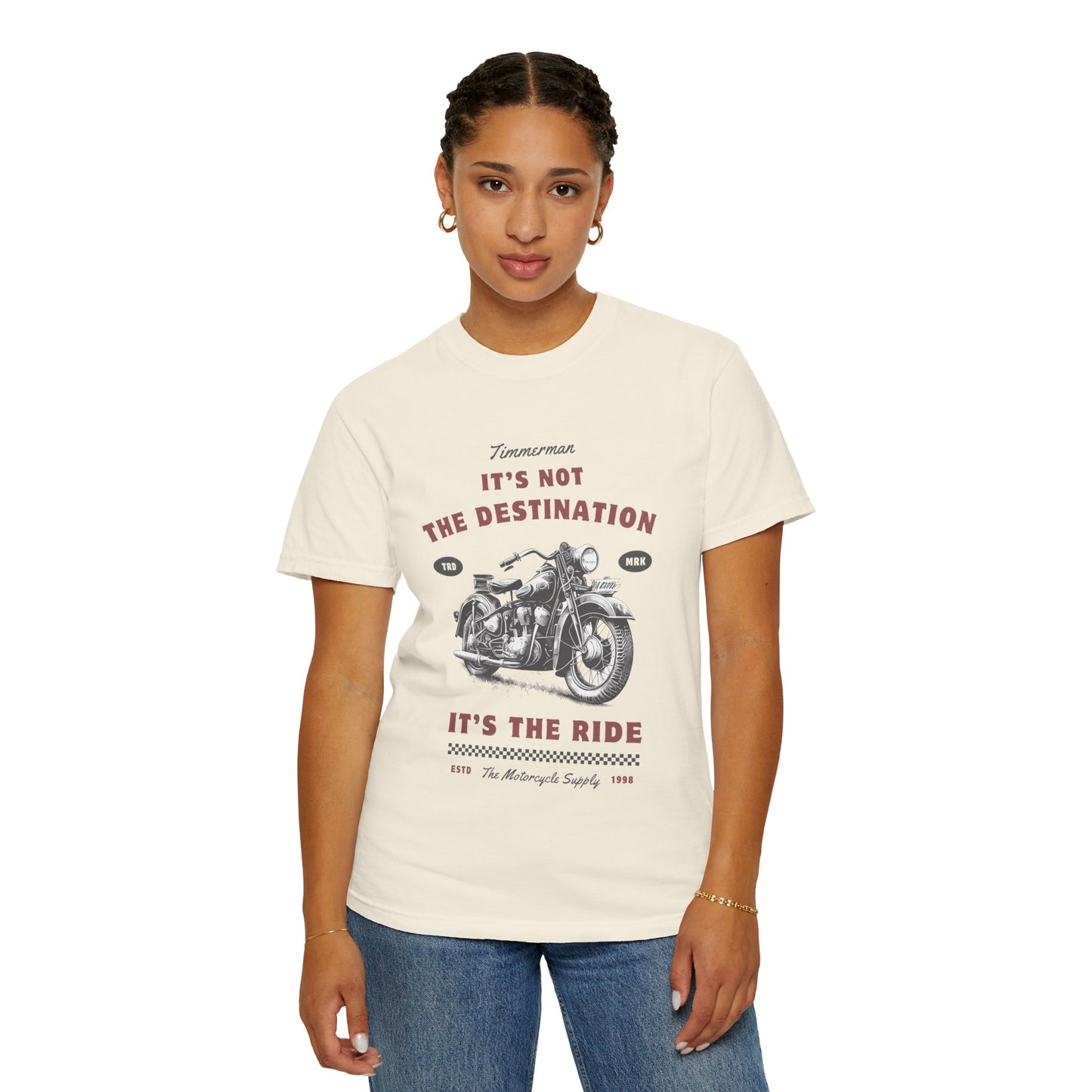 Vintage Motorcycle Ride T-Shirt - It's Not The Destination It's The Ride, Gift for Bikers, Adventure Clothing, Road Trip Outfit