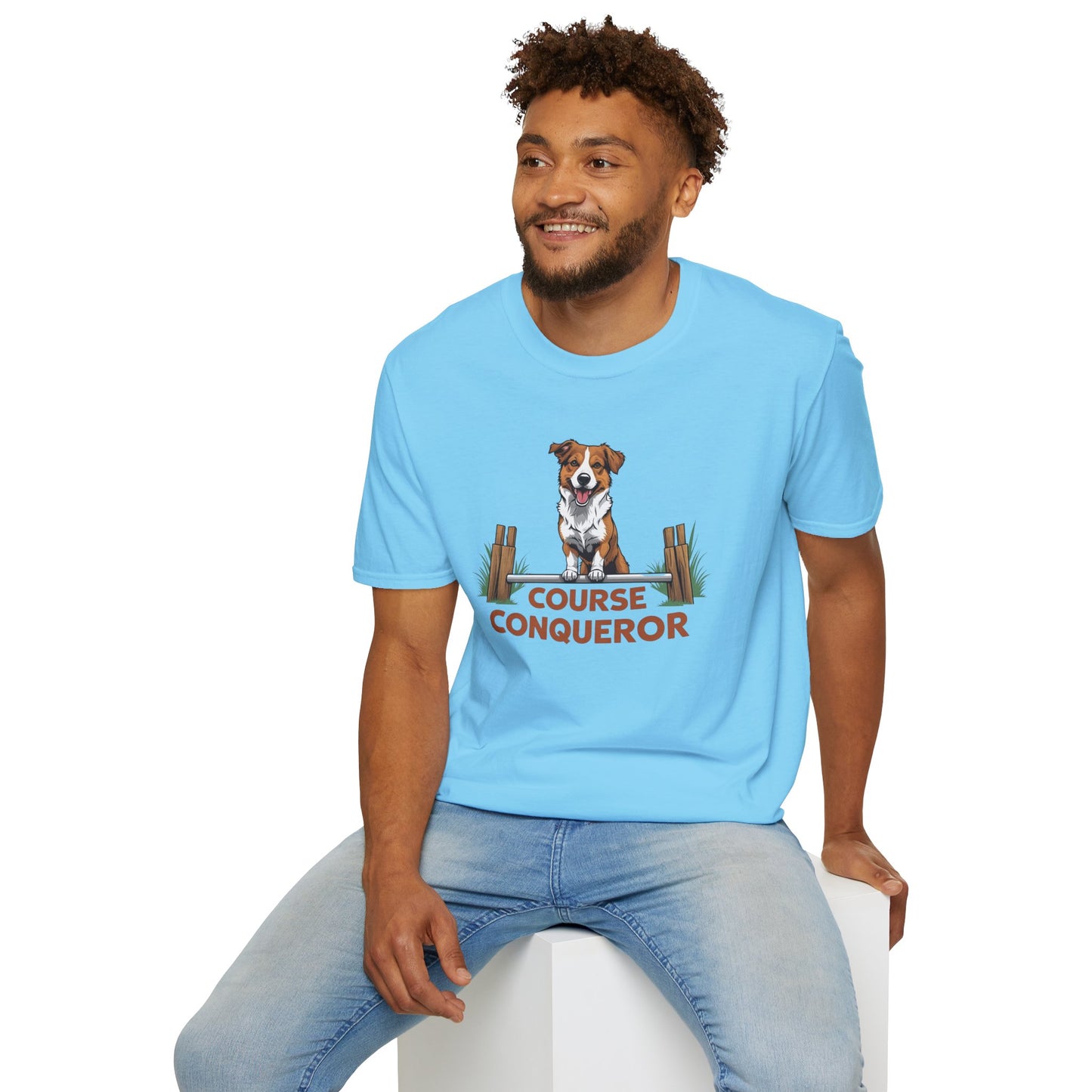 Course Conqueror Dog Training Shirt | Dog Owner Gift, Casual Wear, Funny Pet Apparel, Canine Enthusiast Top