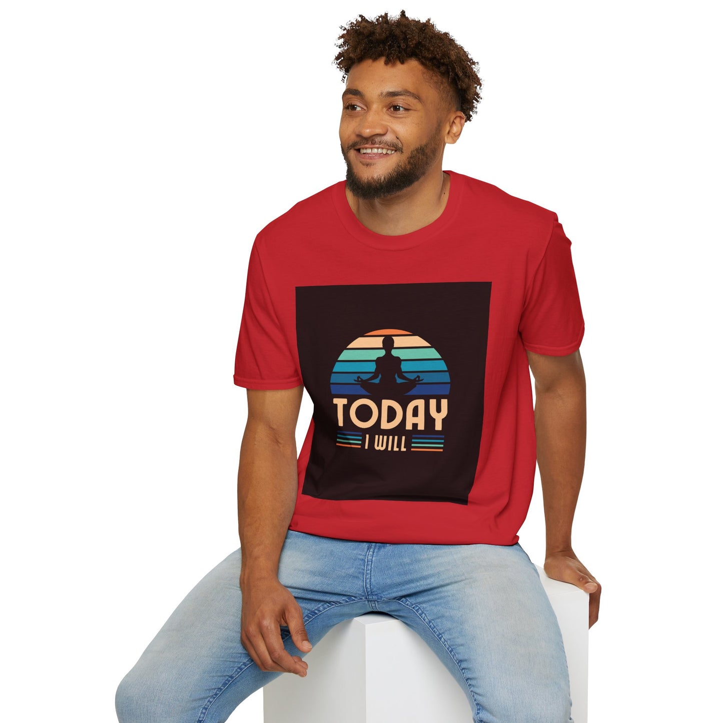 Mindfulness Motivation Unisex T-Shirt, Positive Quote Today I Will Shirt, Inspirational Graphic Tee, Yoga Apparel, Gift for Meditation Lovers
